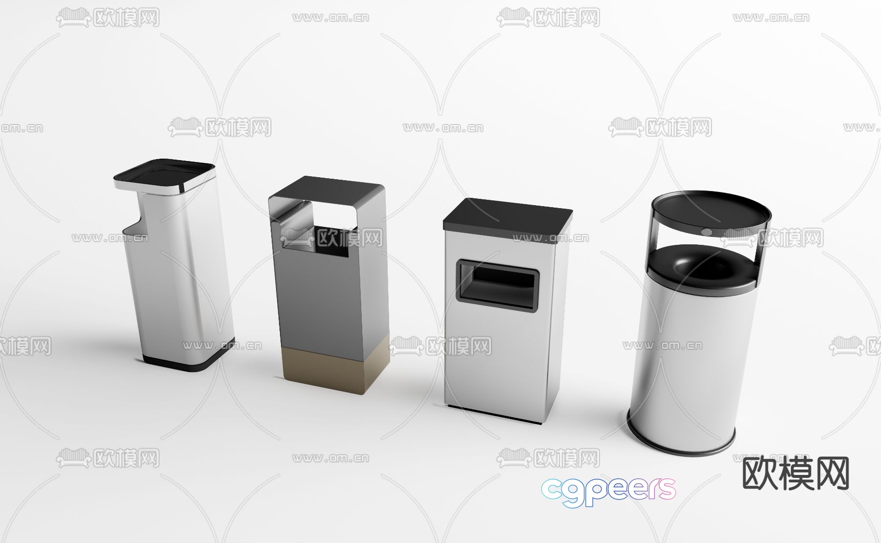 trash can trash can 3d model