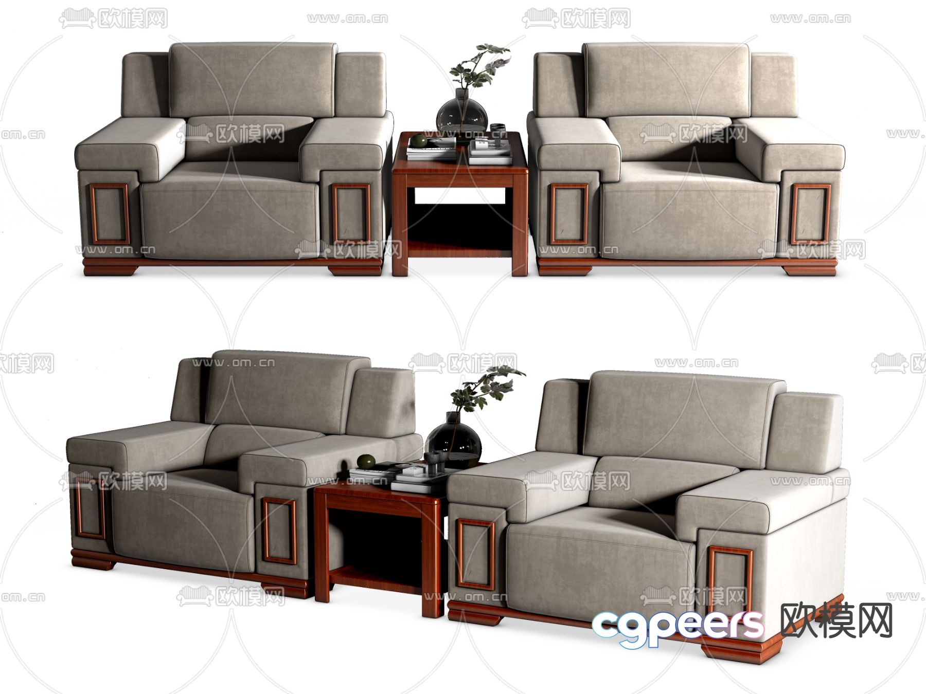 Modern office sofa single sofa 3d model Modern office sofa single sofa 3d model