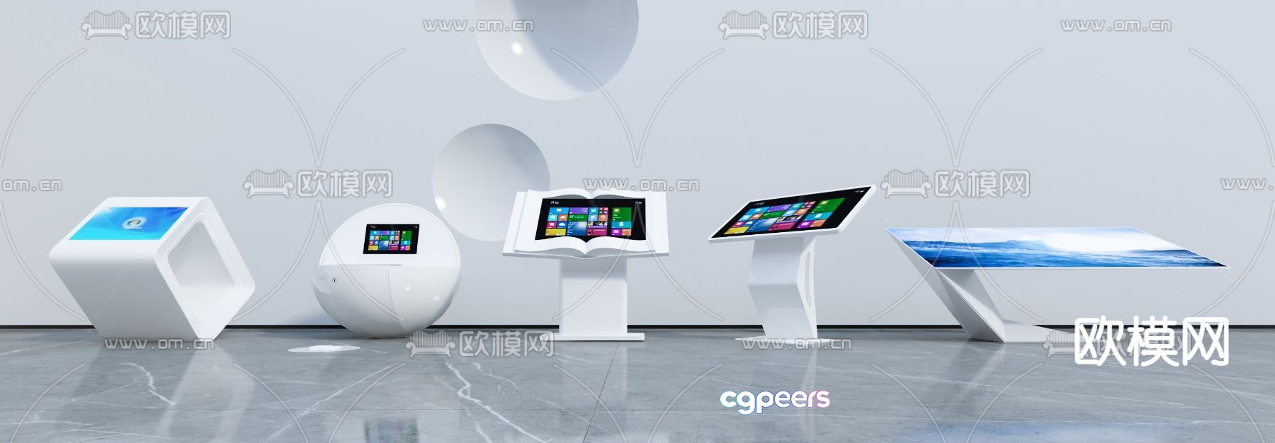 Touch machine, all-in-one machine, terminal 3D model Touch machine, all-in-one machine, terminal 3D model