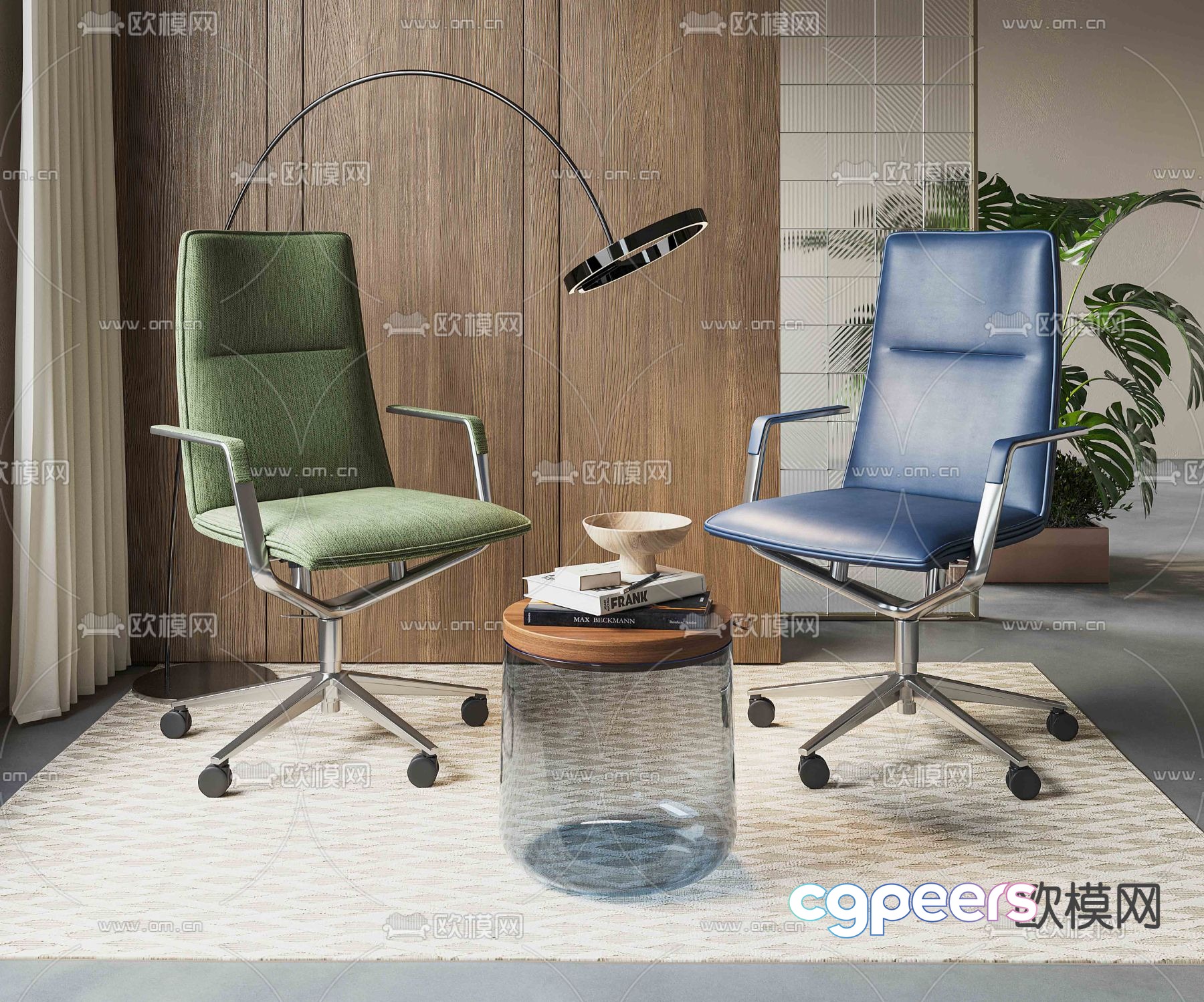 Office chair staff chair 3d model Office chair staff chair 3d model
