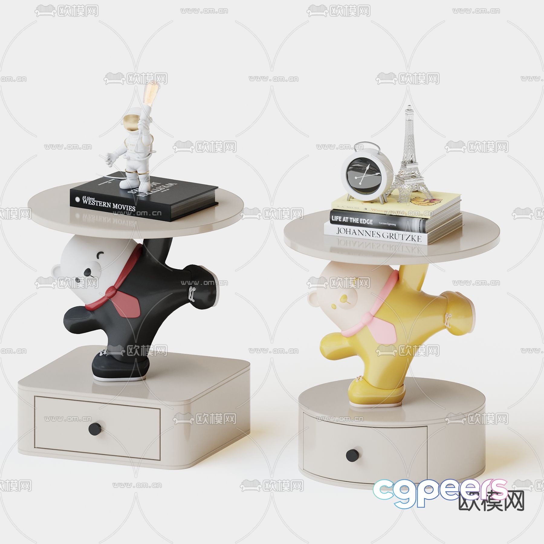 Children’s bedside table 3d model Children’s bedside table 3d model