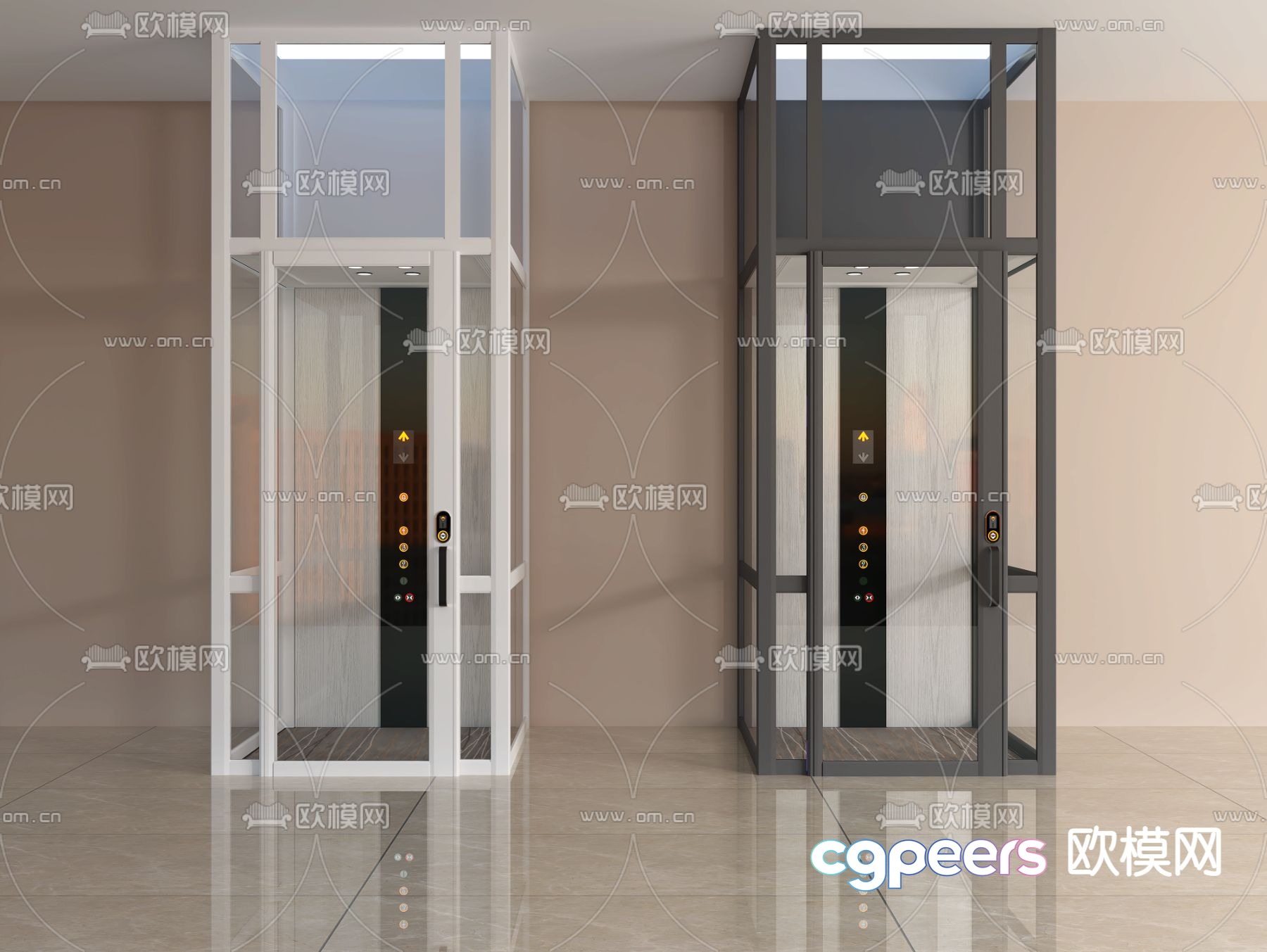 Home elevator lift 3d model