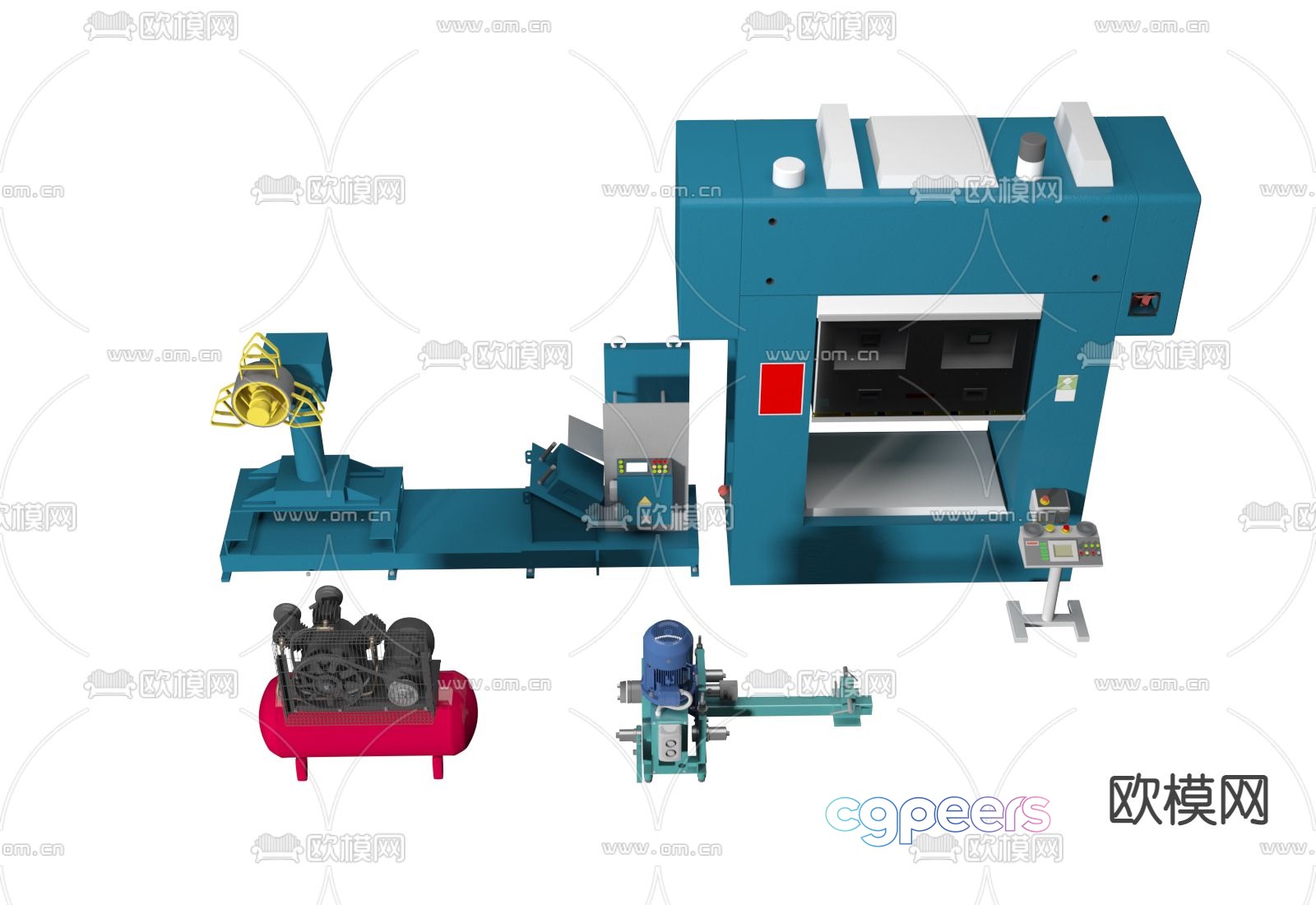 Industrial equipment 3d model Industrial equipment 3d model