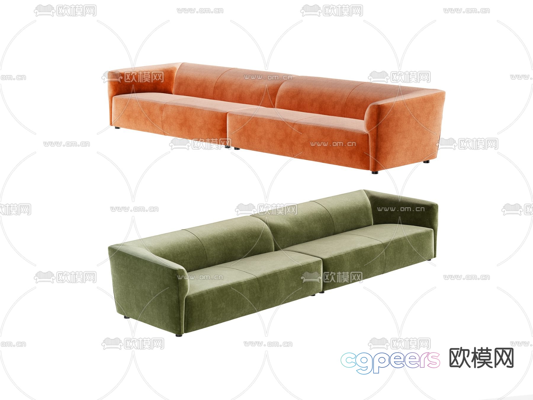 Multiplayer sofa 3d model Multiplayer sofa 3d model
