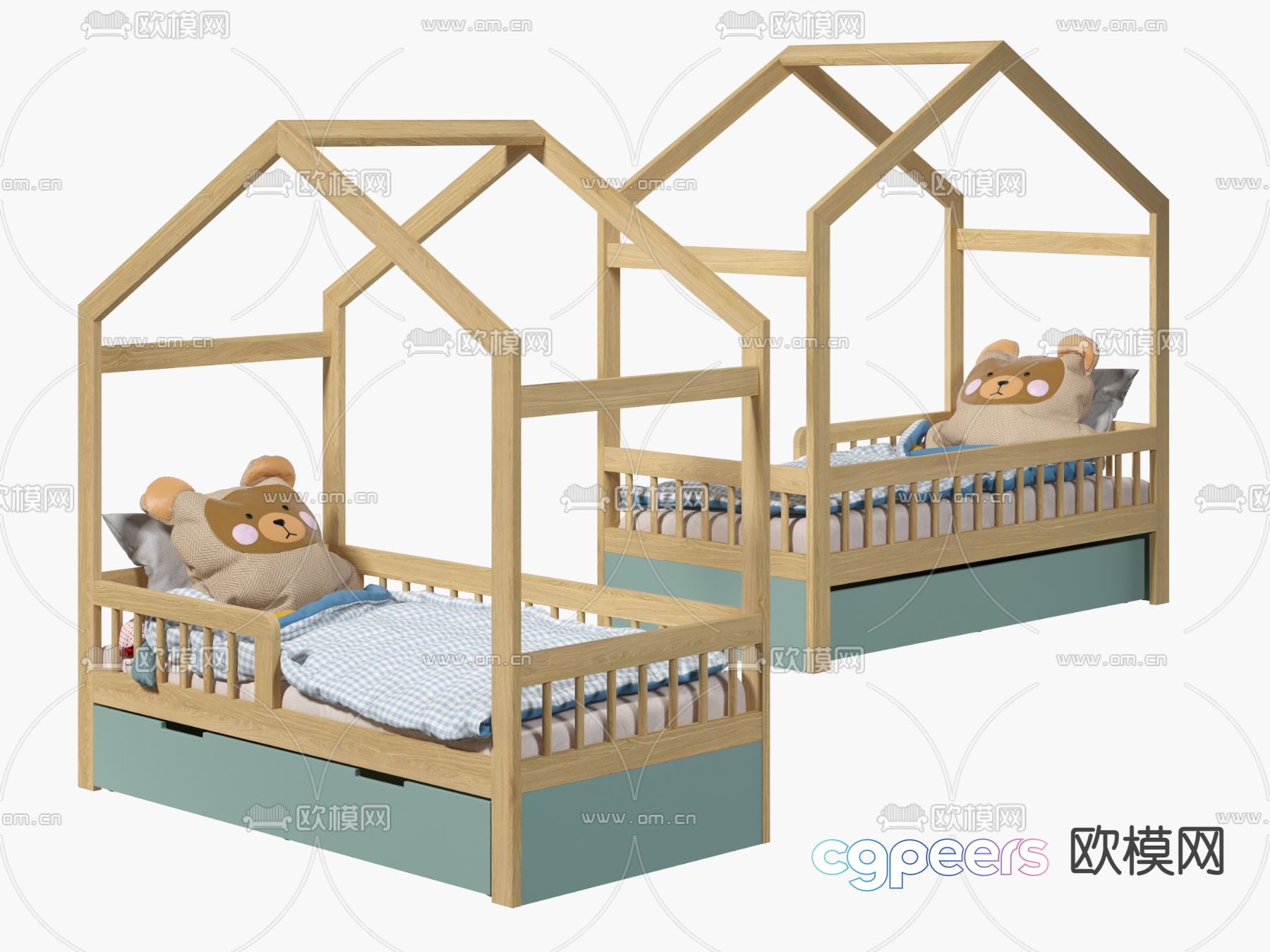 Children’s bed 3d model Children’s bed 3d model