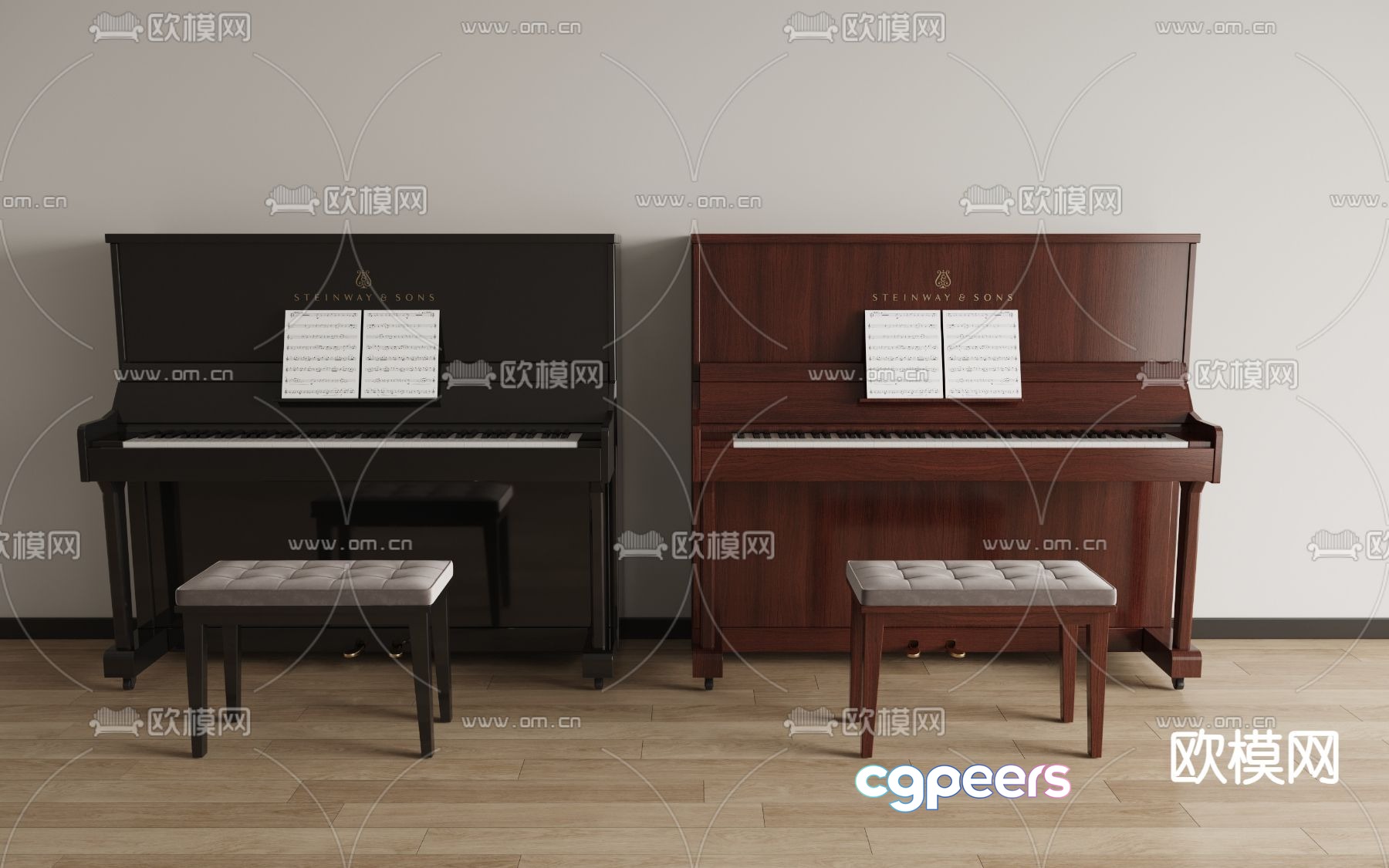 piano 3d model piano 3d model