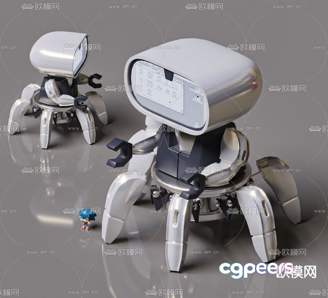 Intelligent robot 3d model Intelligent robot 3d model