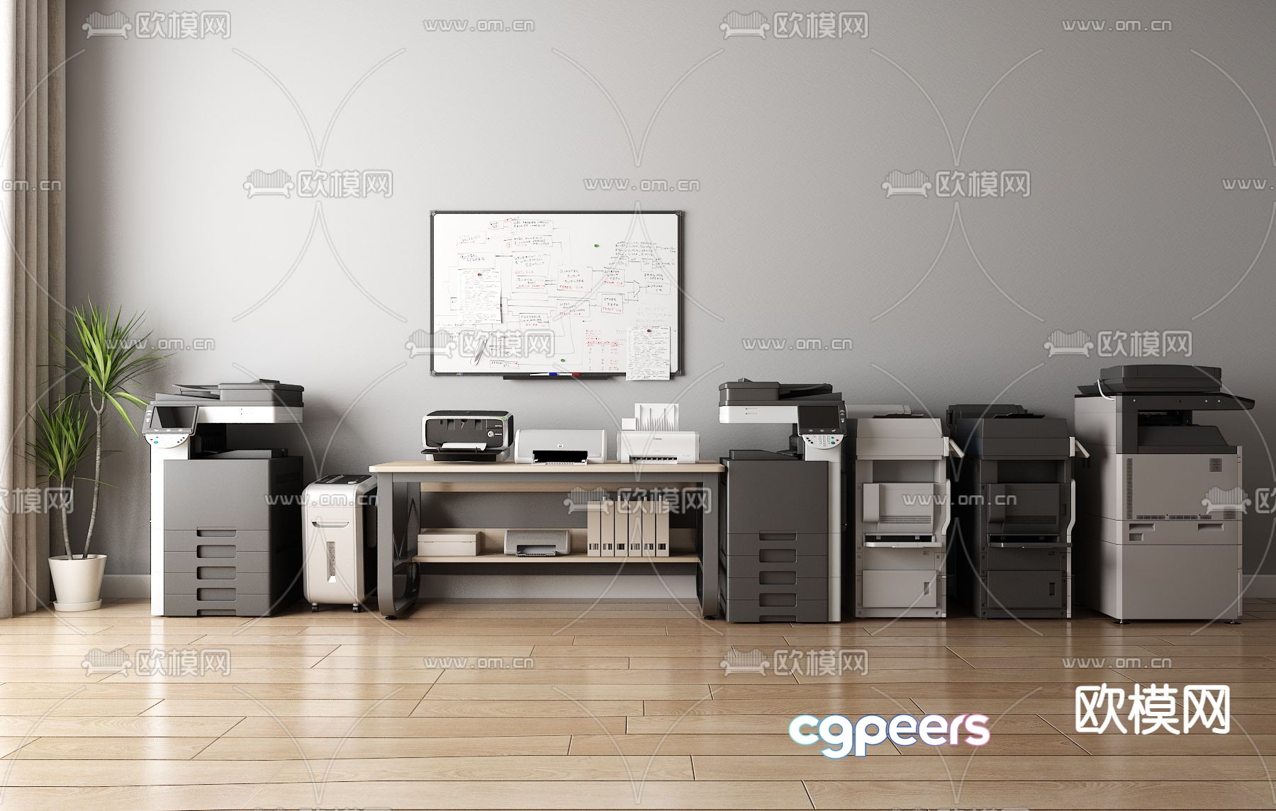 Copier printer 3d model Copier printer 3d model