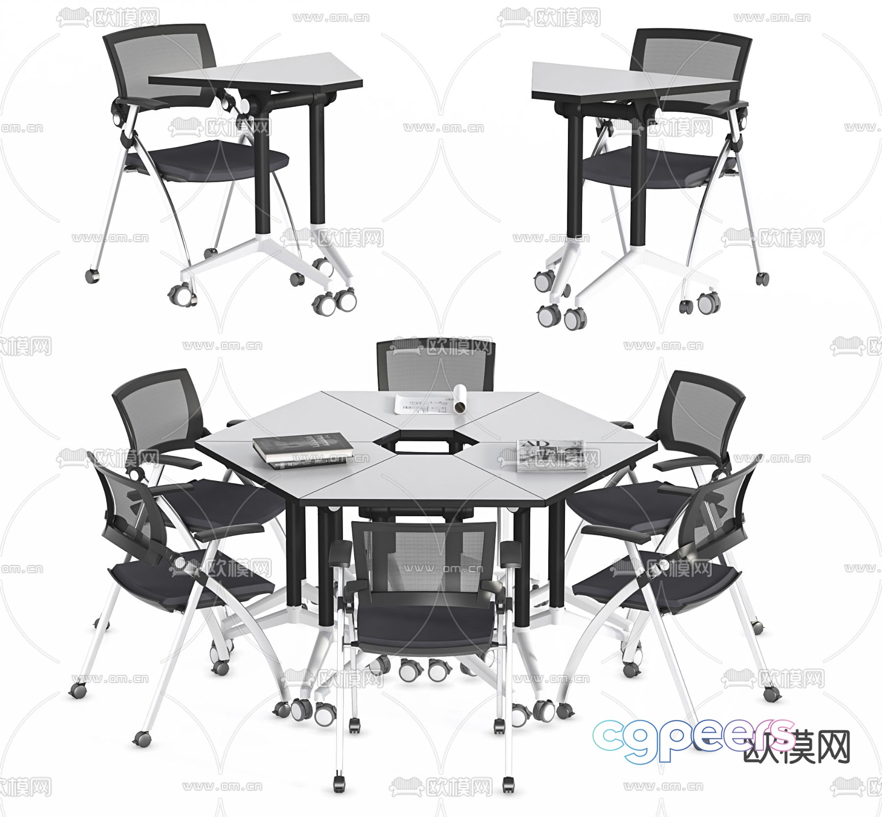 Conference table training table 3d model Conference table training table 3d model