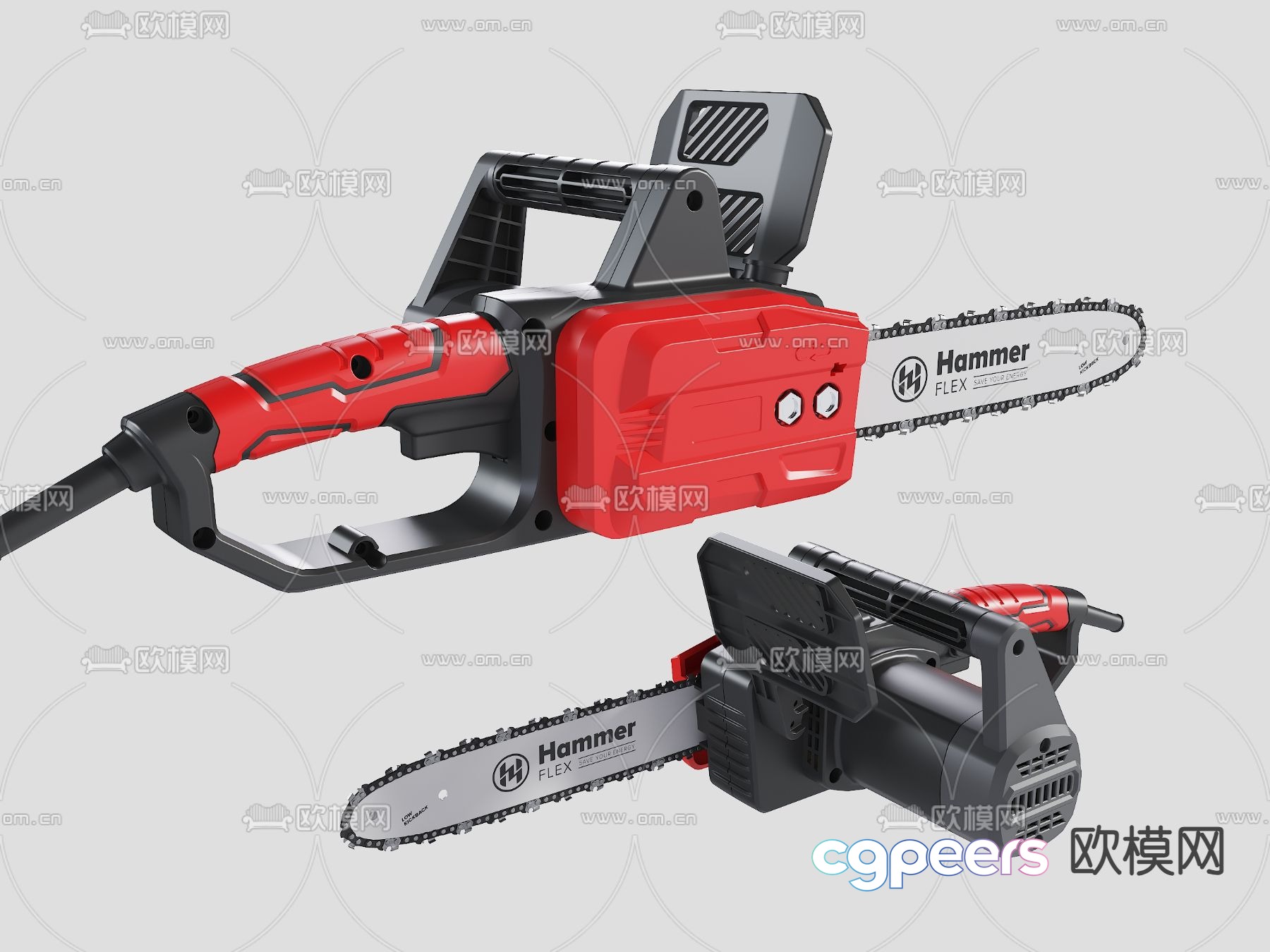 Chainsaw electric cutting saw 3d model Chainsaw electric cutting saw 3d model