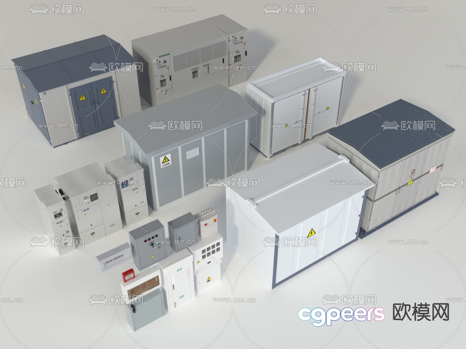 Distribution box distribution room electric well room 3d model Distribution box distribution room electric well room 3d model