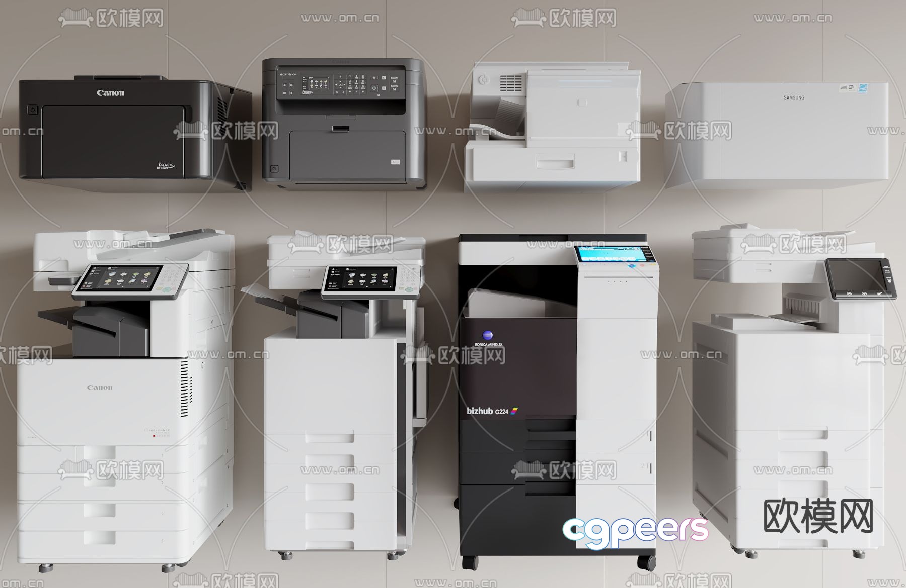 printer copier shredder 3d model printer copier shredder 3d model