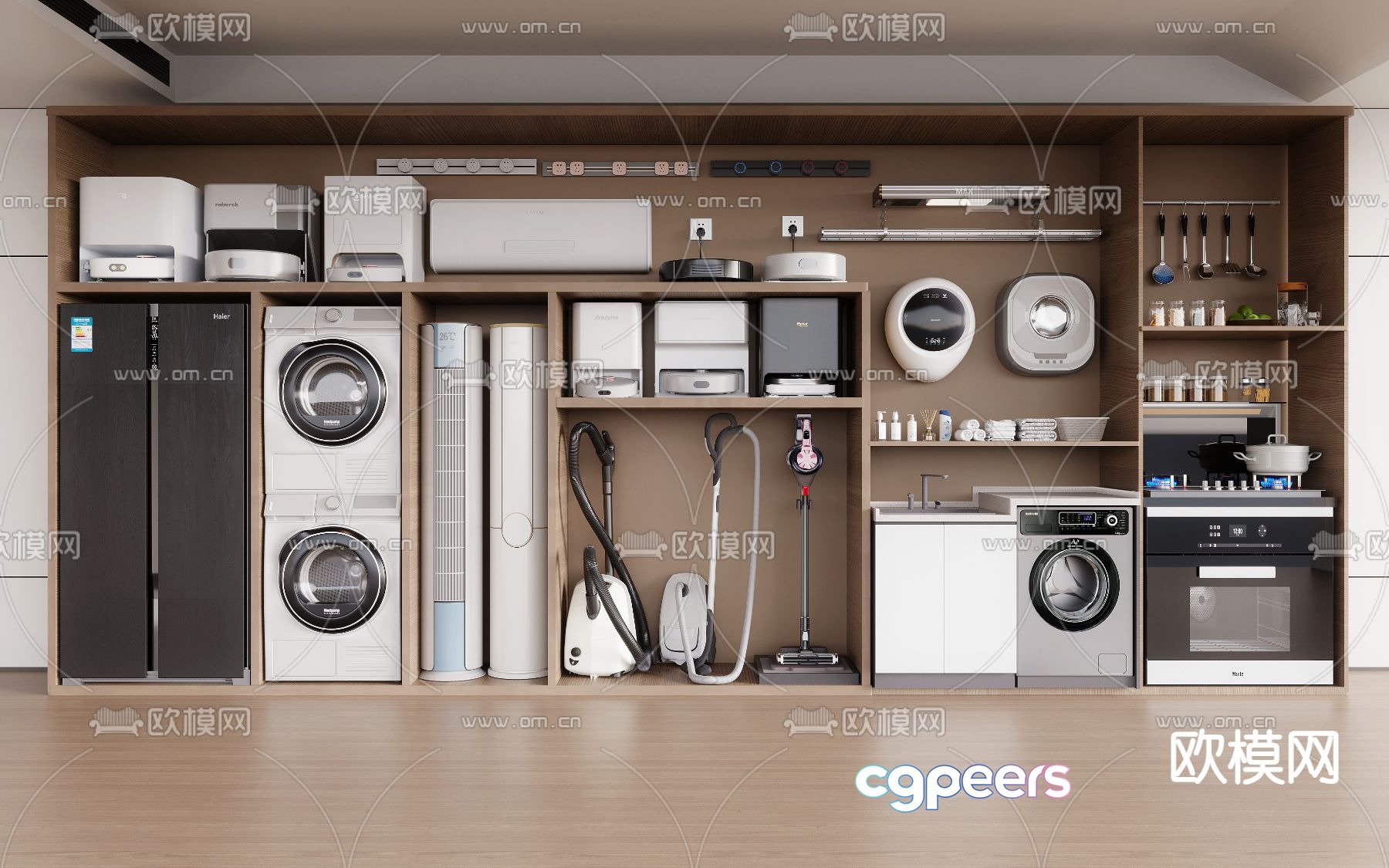 Sweeping robot, washing machine, vacuum cleaner, sanitary ware 3d model Sweeping robot, washing machine, vacuum cleaner, sanitary ware 3d model