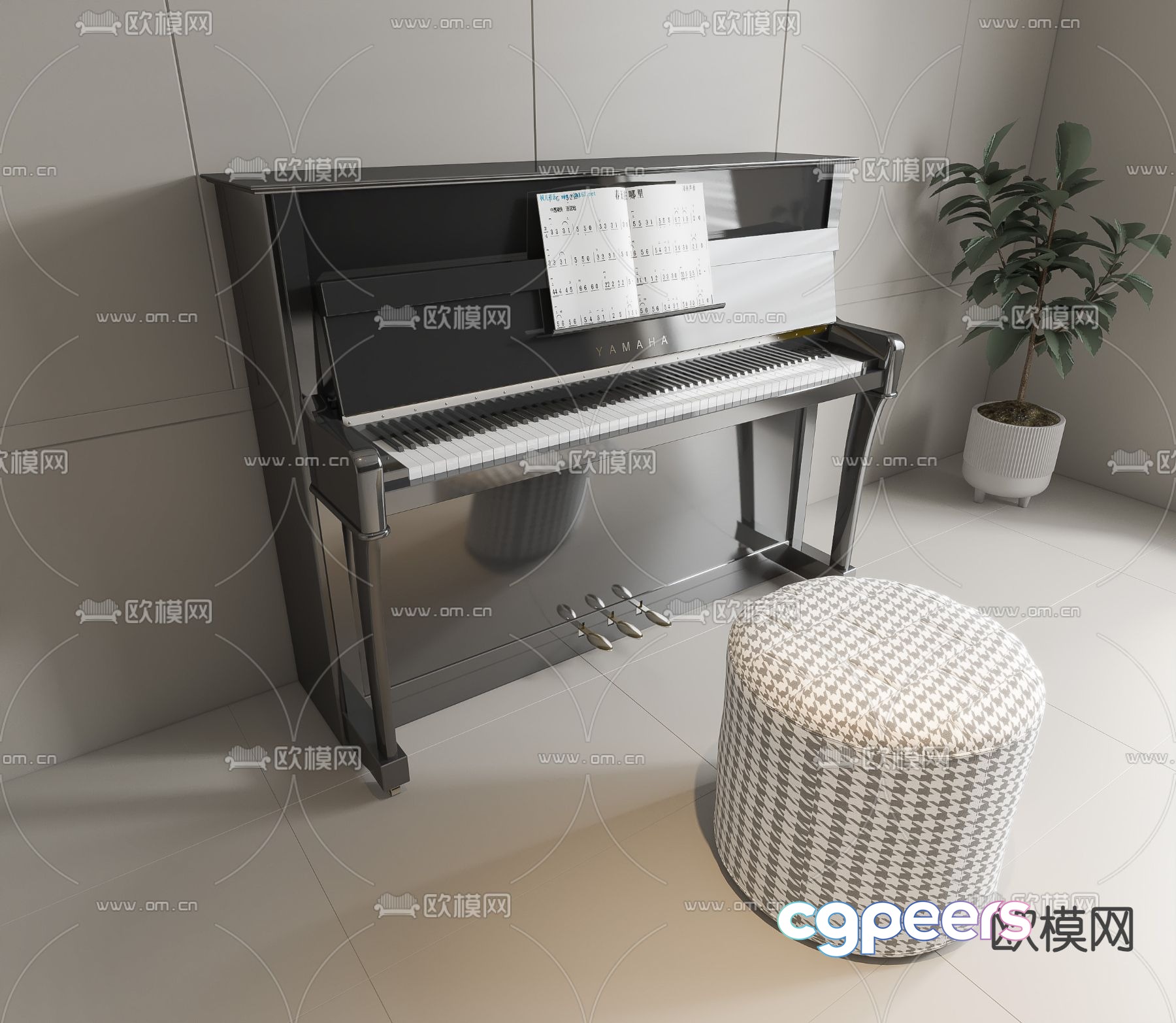 piano electronic keyboard 3d model piano electronic keyboard 3d model