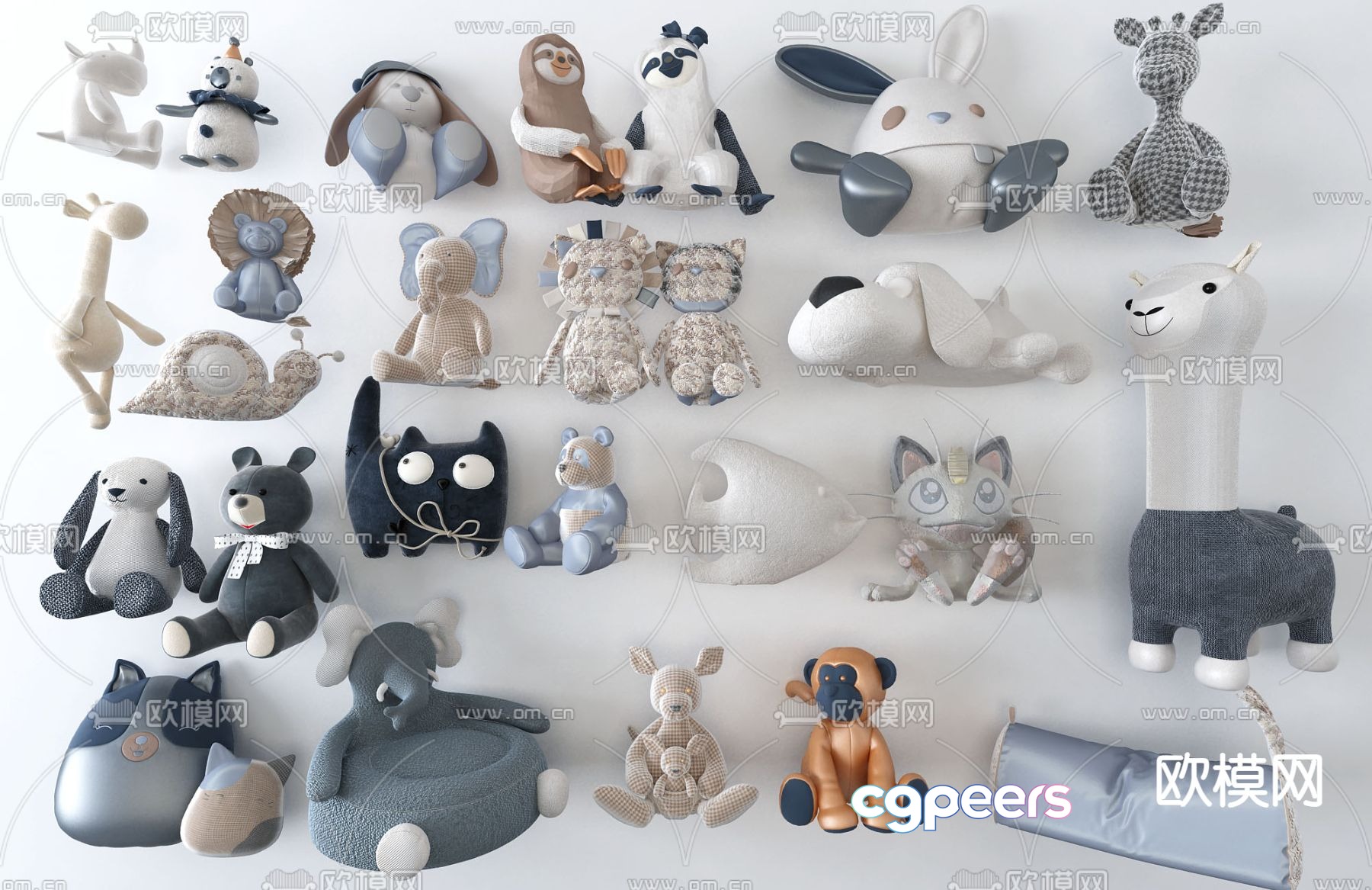 Plush doll doll toy 3d model Plush doll doll toy 3d model