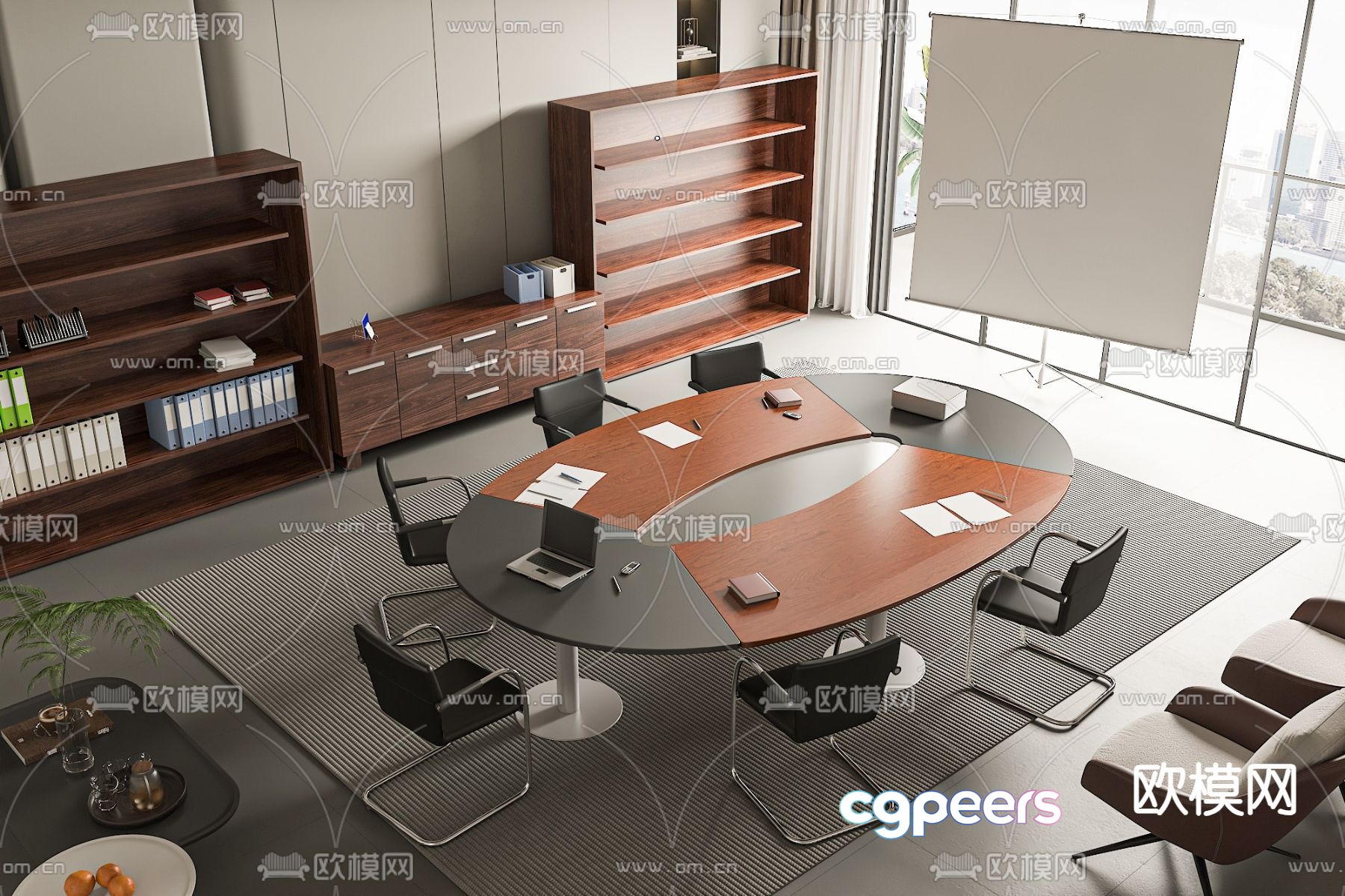 Round conference table conference table 3d model Round conference table conference table 3d model