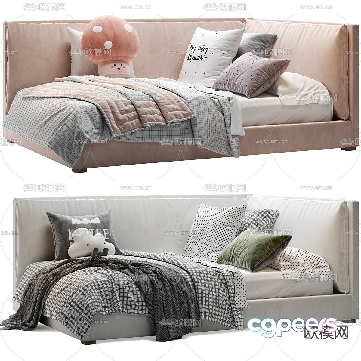 Modern children’s bed sofa bed 3d model Modern children’s bed sofa bed 3d model