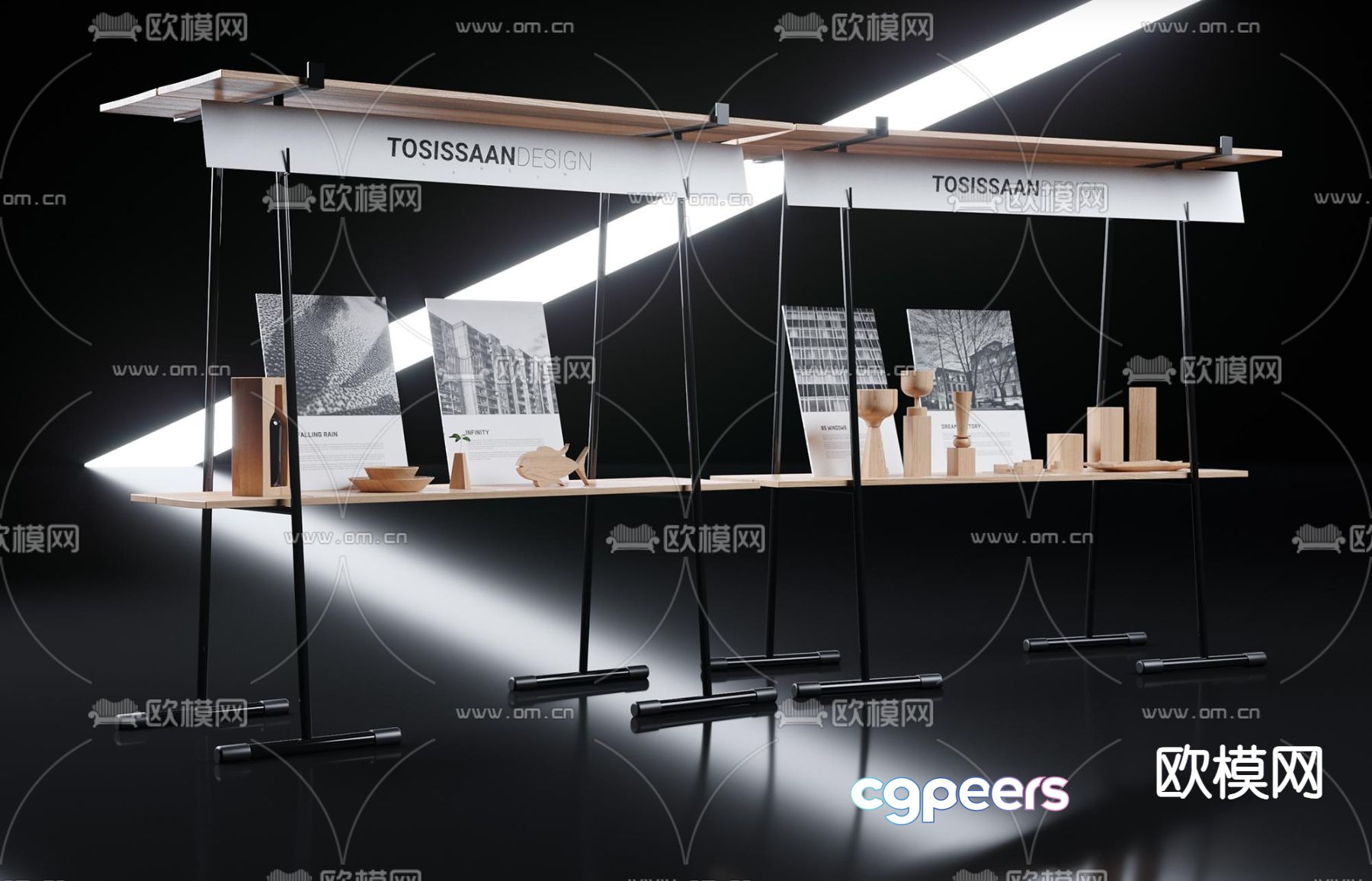 Crafts exhibition stand display stand 3d model