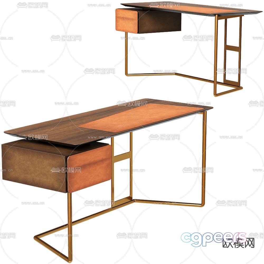 Esedra desk 3d model Esedra desk 3d model