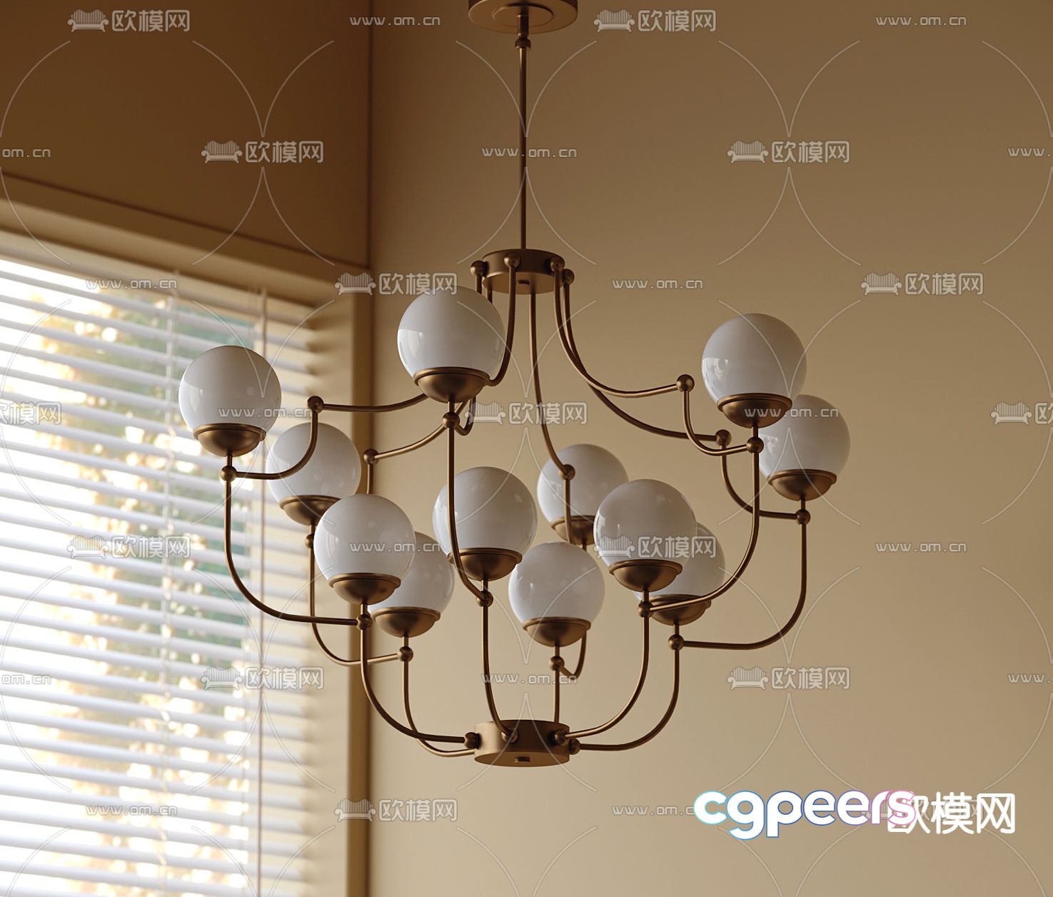 French chandelier American chandelier 3d model French chandelier American chandelier 3d model