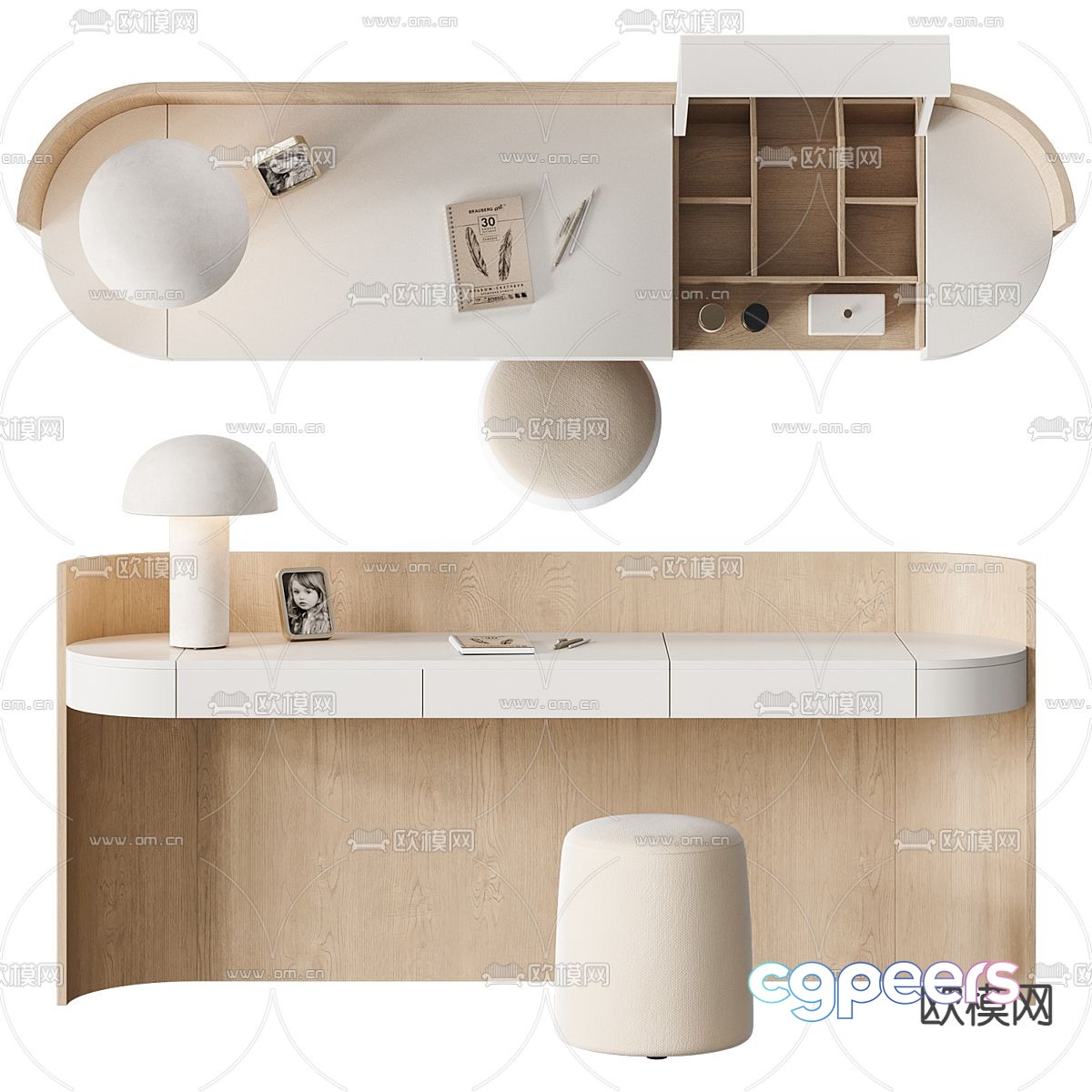 Modern dressing table dressing table 3d model Modern dressing table dressing table 3d model