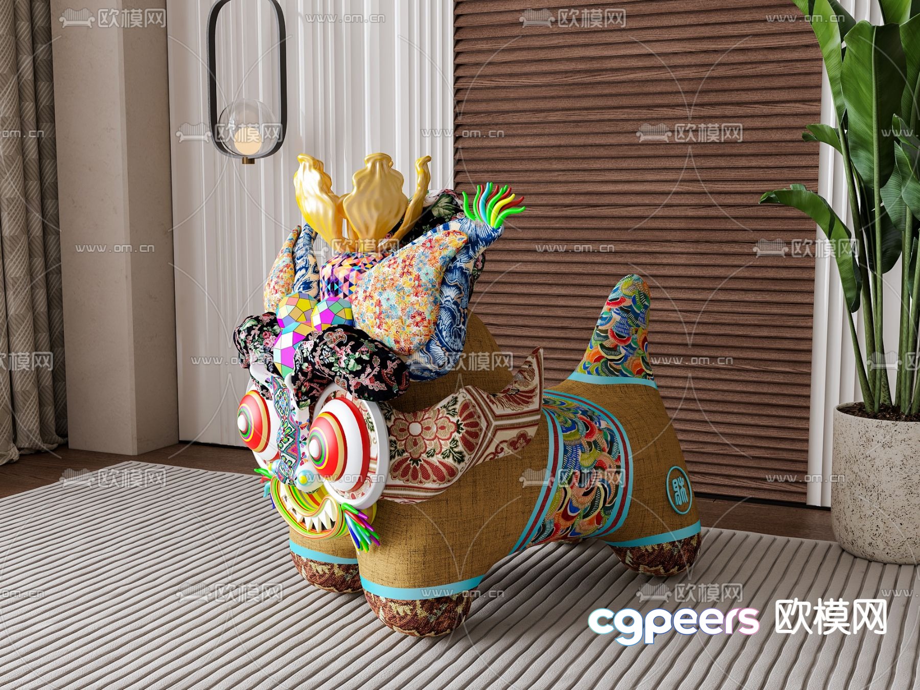 Children’s toys lion doll 3d model Children’s toys lion doll 3d model
