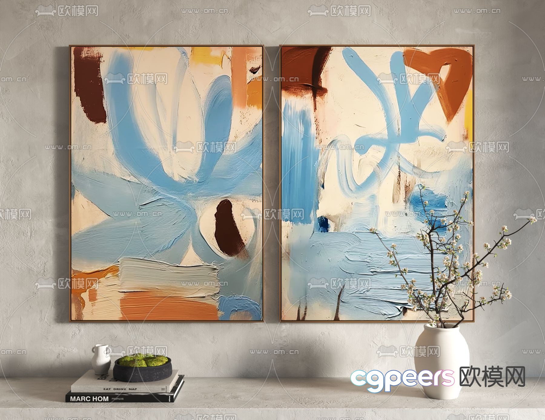 Oil Painting Texture Painting Decorative Painting 3D Model Oil Painting Texture Painting Decorative Painting 3D Model
