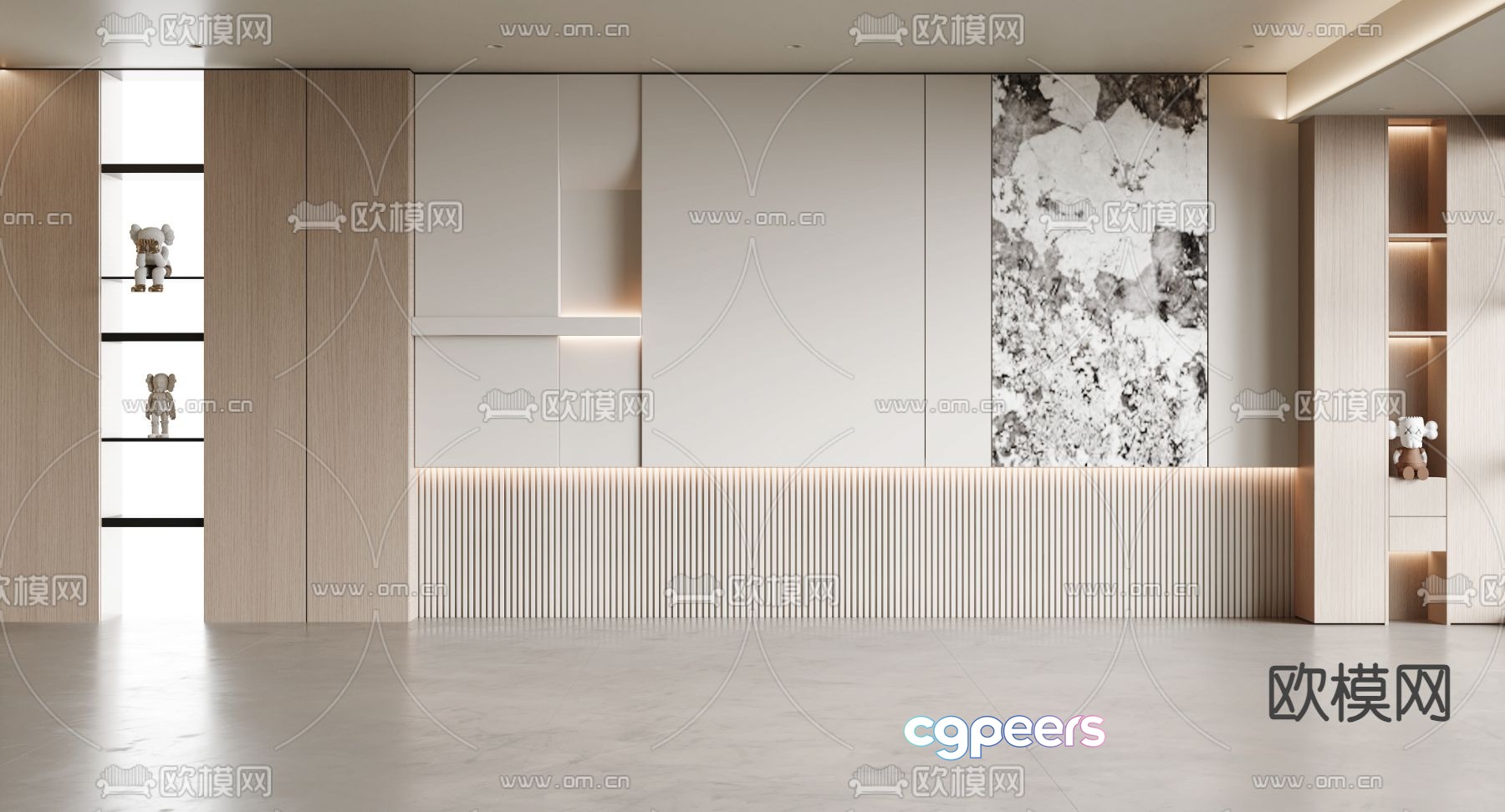 Sofa background wall 3d model Sofa background wall 3d model