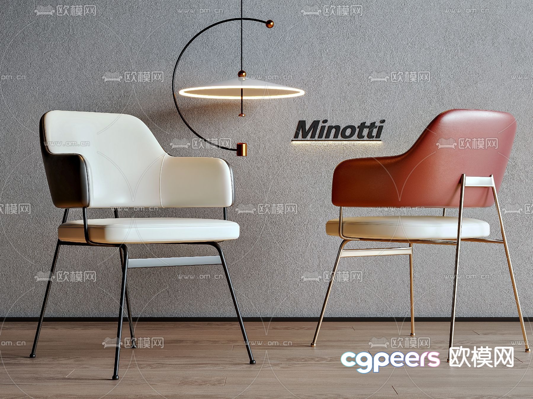 leather chair dining chair 3d model leather chair dining chair 3d model
