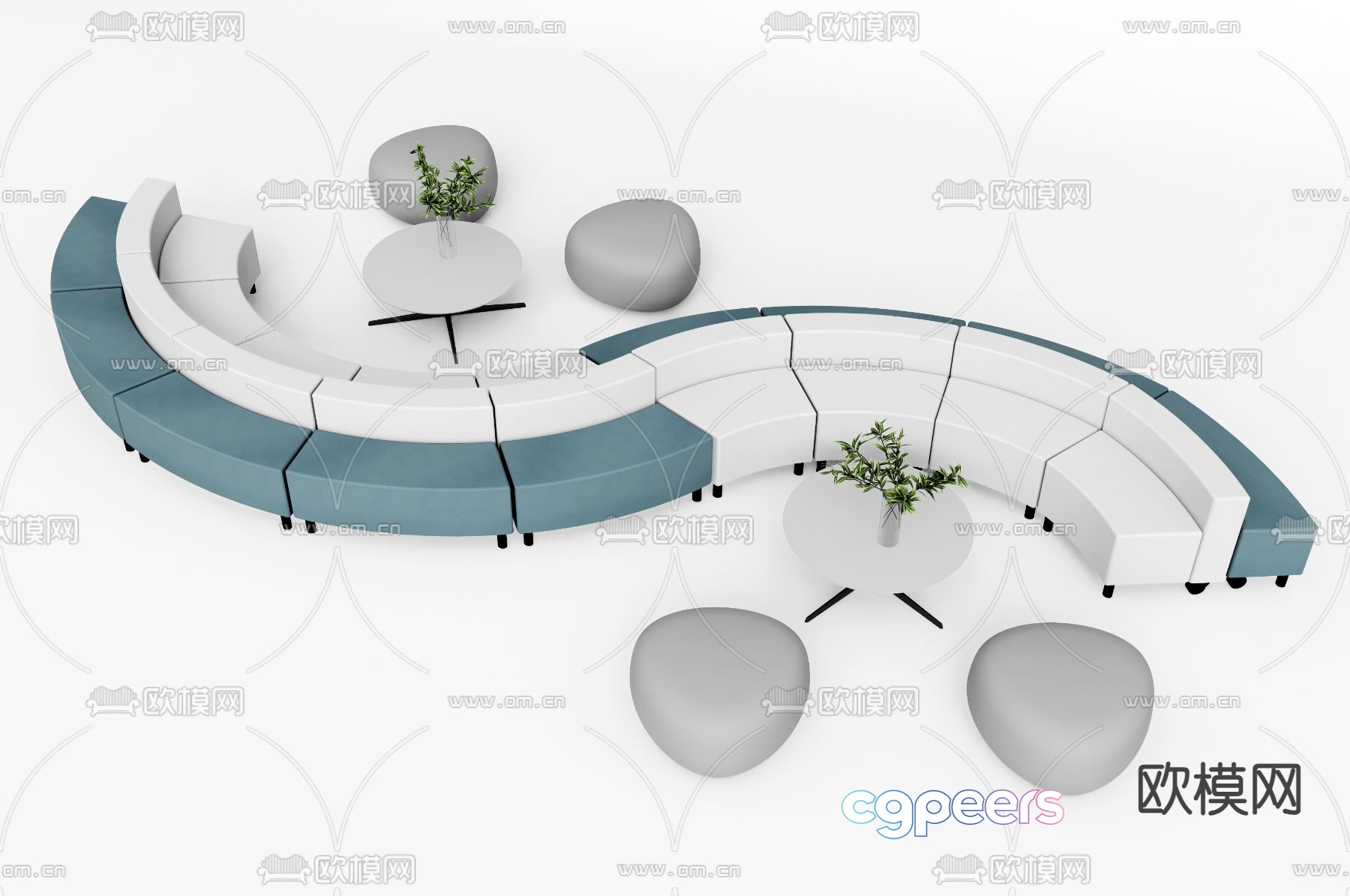 Lobby sofa public sofa office sofa 3d model Lobby sofa public sofa office sofa 3d model