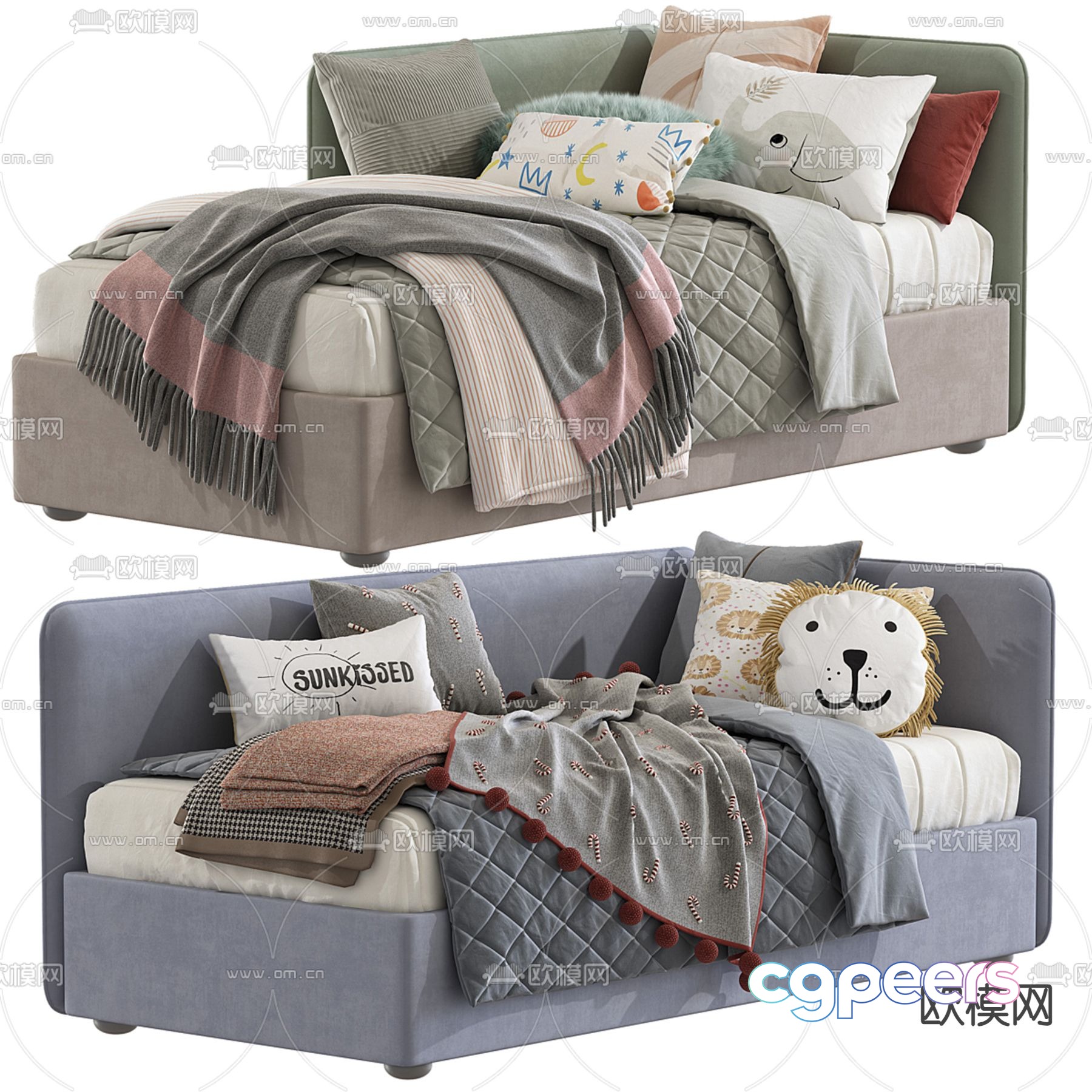 Children’s bed sofa bed 3d model Children’s bed sofa bed 3d model