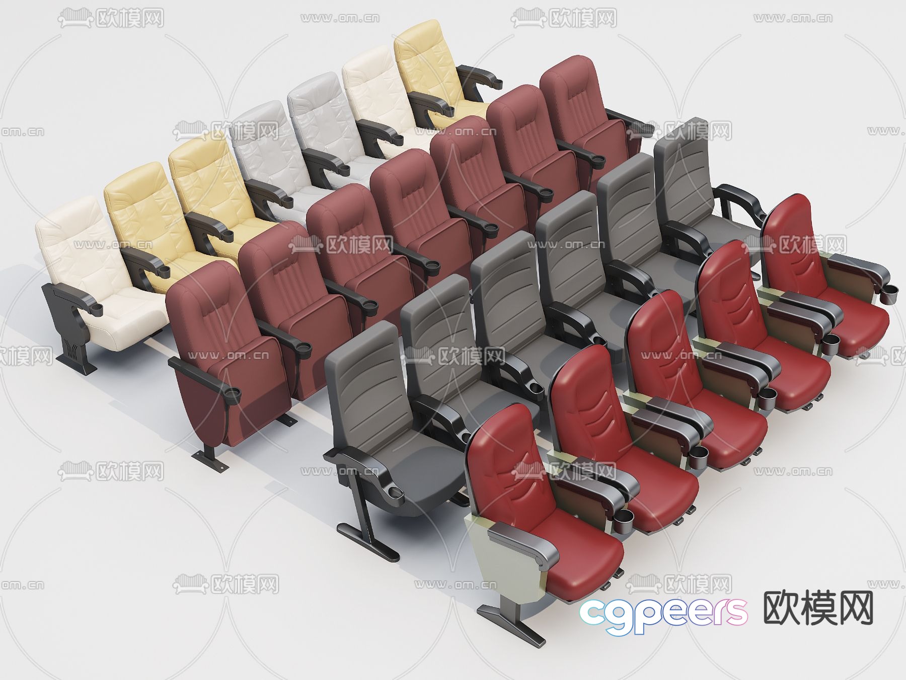 Cinema seat viewing chair 3d model Cinema seat viewing chair 3d model