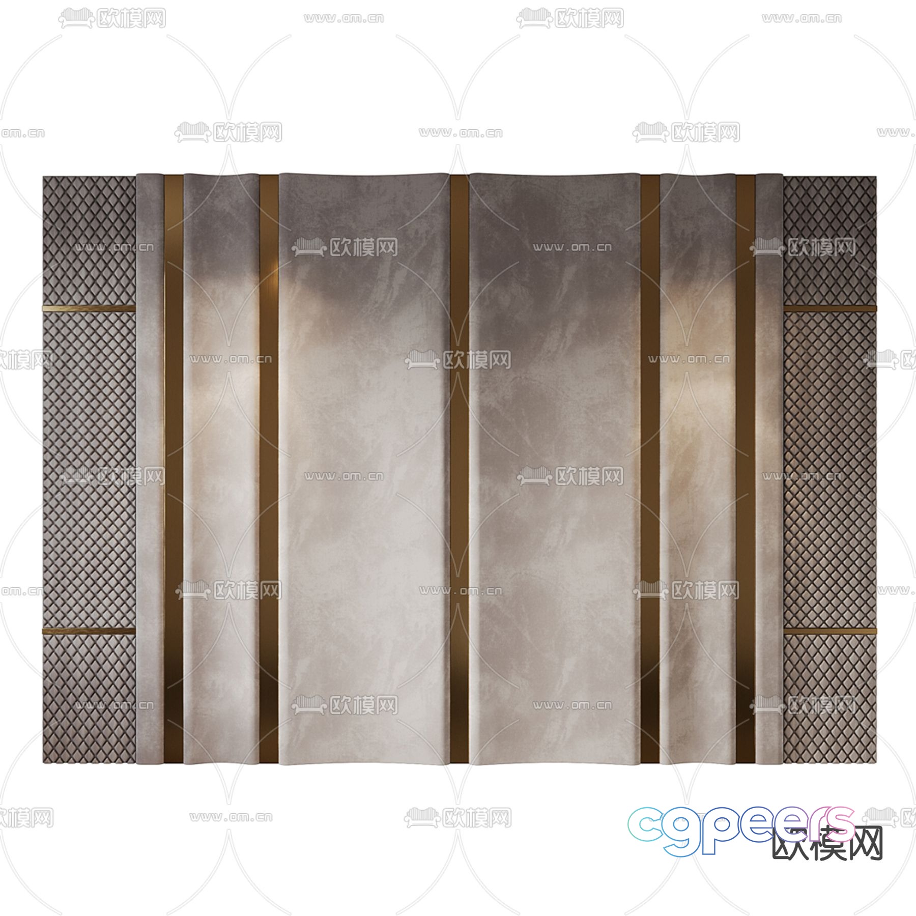 Bedside background wall 3d model Bedside background wall 3d model