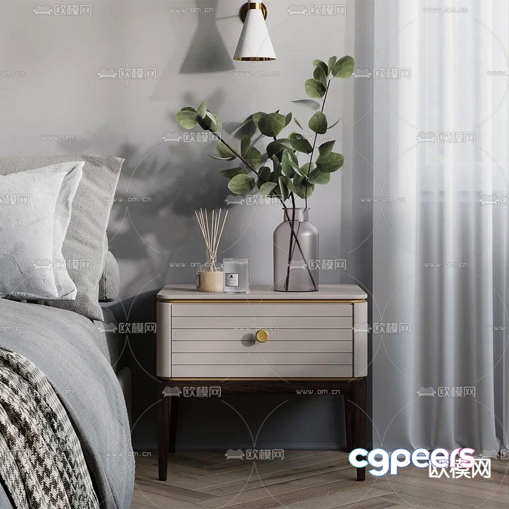 Mister bedside table 3d model Mister bedside table 3d model