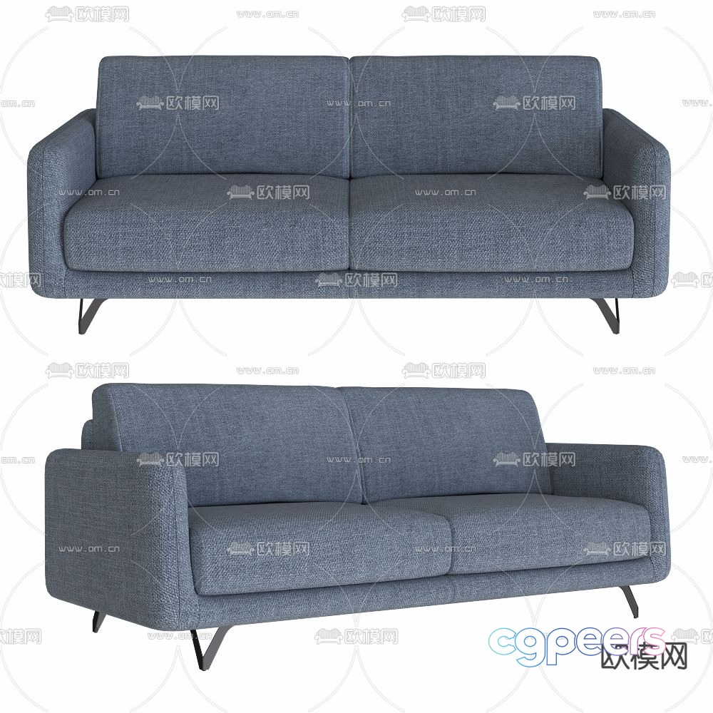 Double sofa 3d model Double sofa 3d model
