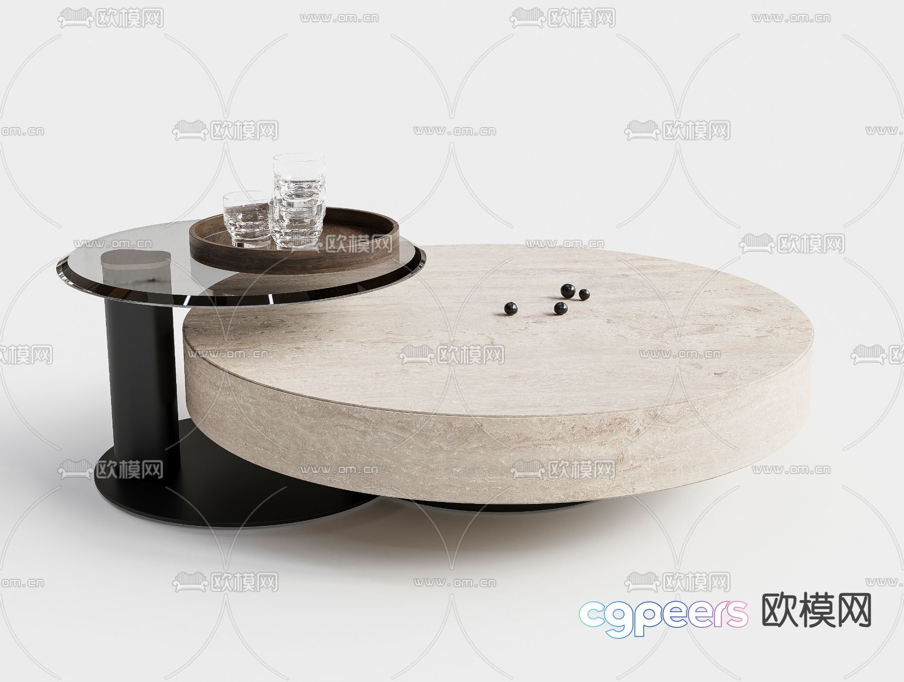 3D model of mother-in-law coffee table 3D model of mother-in-law coffee table