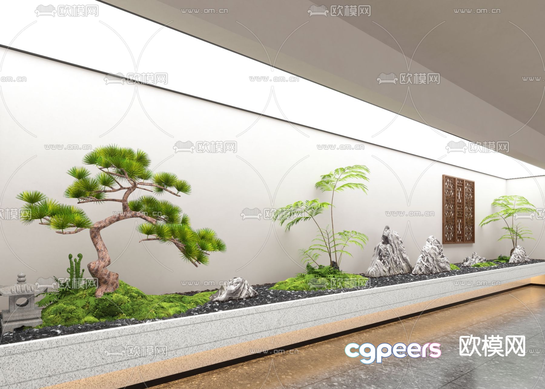 Landscape sketch pine tree landscaping micro terrain 3d model Landscape sketch pine tree landscaping micro terrain 3d model
