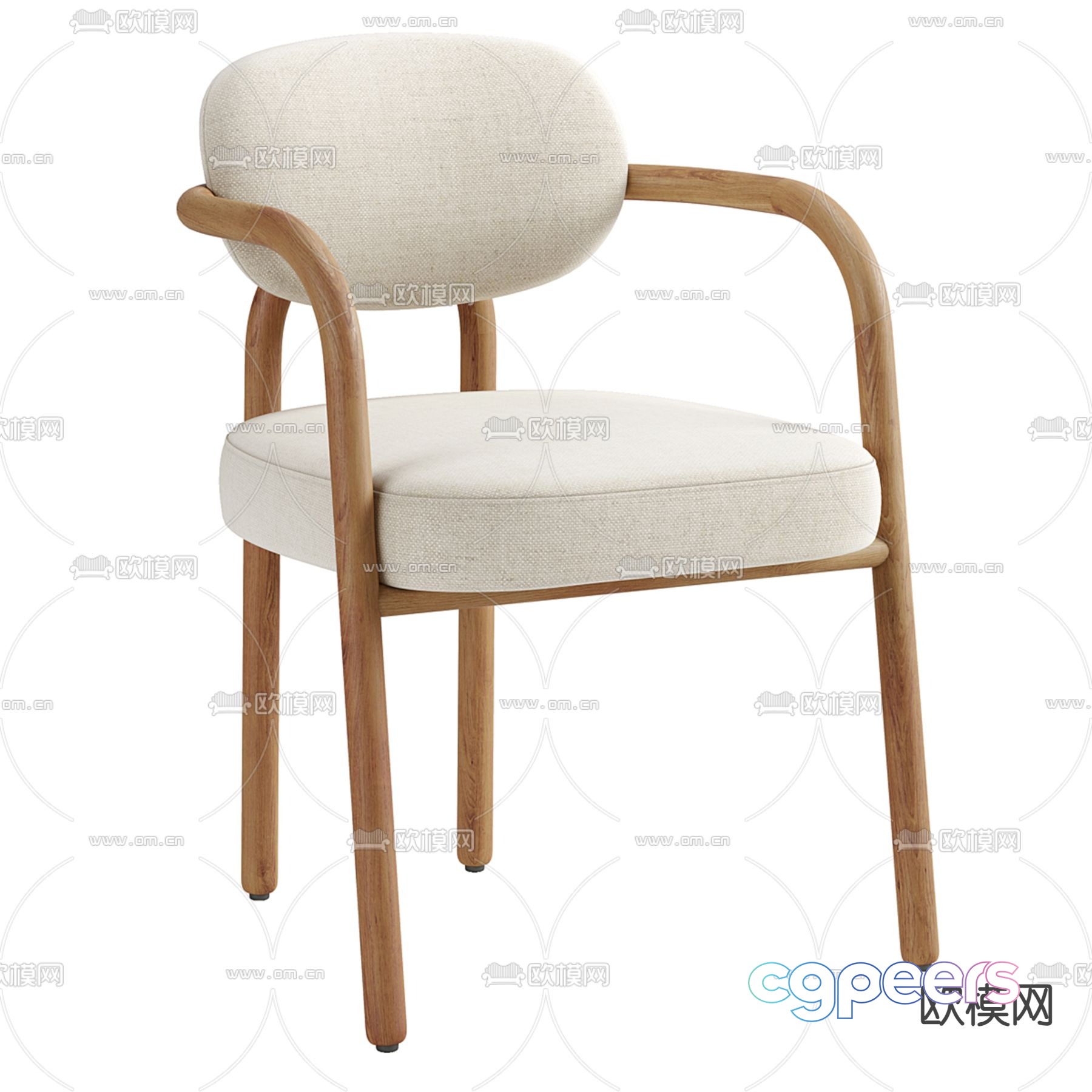 Melqui chair dining chair 3d model Melqui chair dining chair 3d model