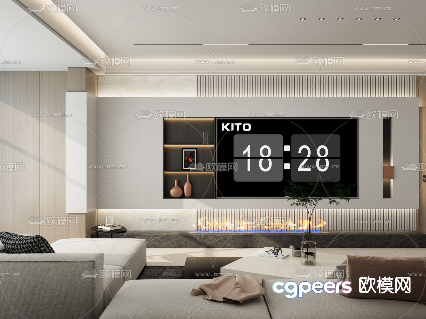 TV background 3d model TV background 3d model