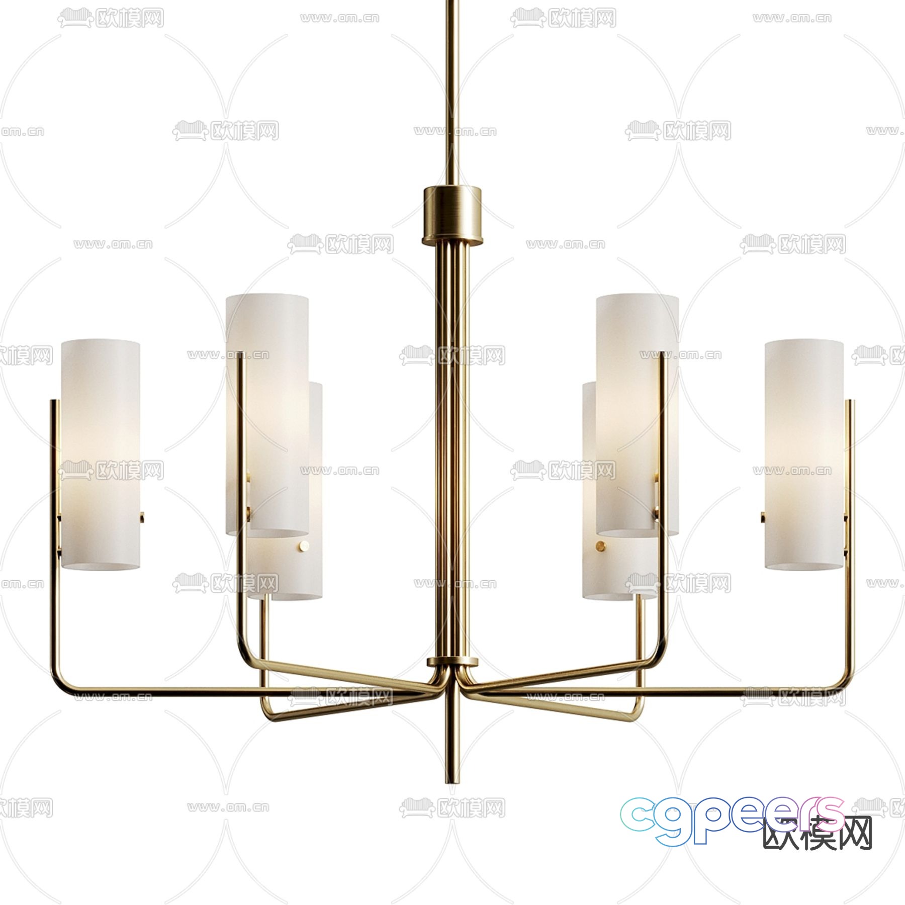 Westwing Chandelier Vivian Multi-Head Chandelier 3D Model Westwing Chandelier Vivian Multi-Head Chandelier 3D Model