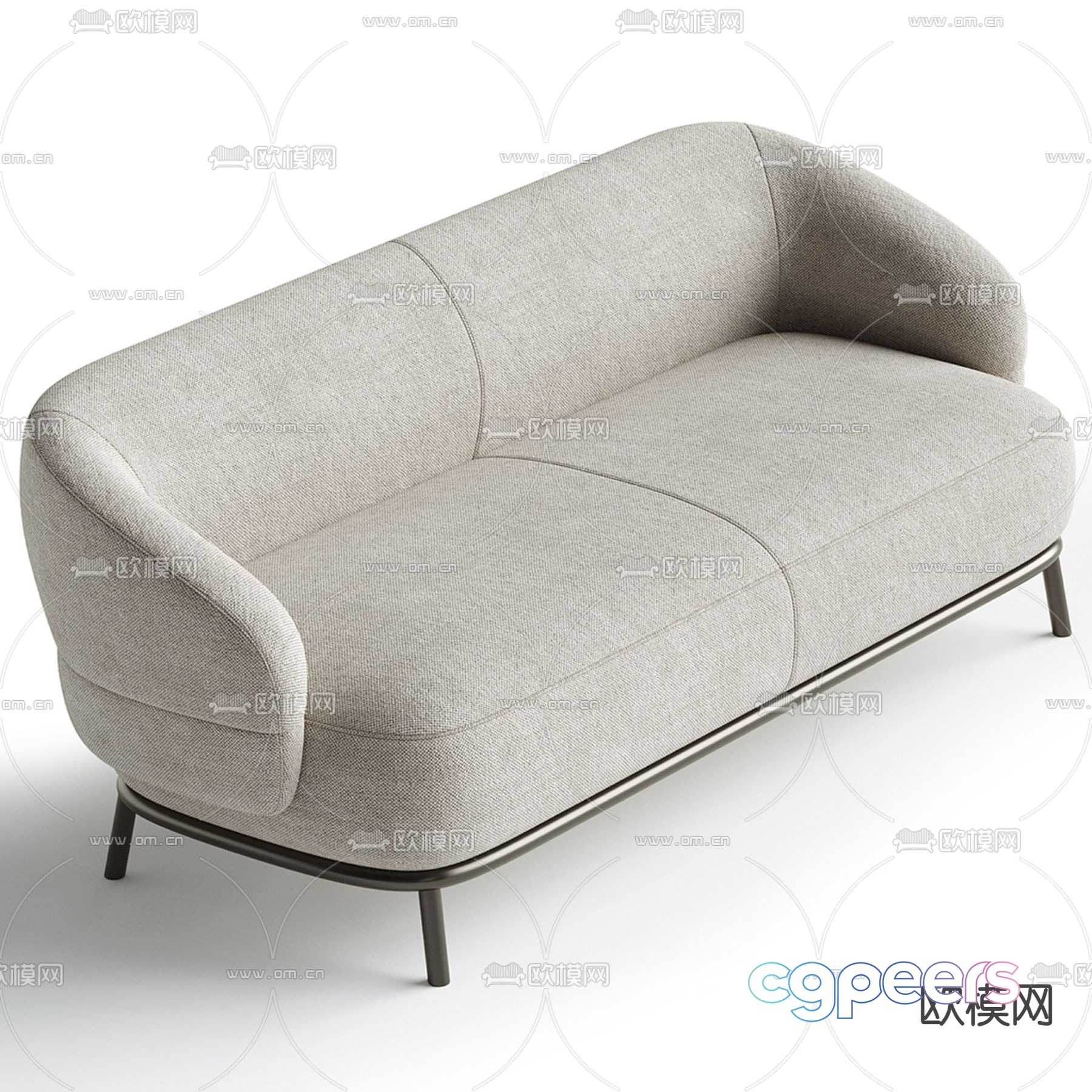 Double sofa 3d model Double sofa 3d model