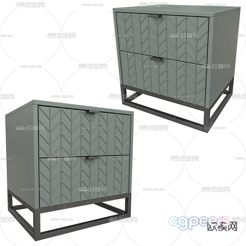 Mister bedside table 3d model Mister bedside table 3d model