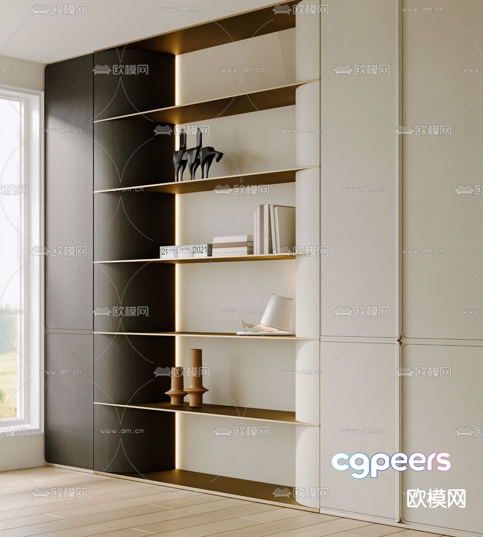Decorative rack display rack storage rack 3d model Decorative rack display rack storage rack 3d model