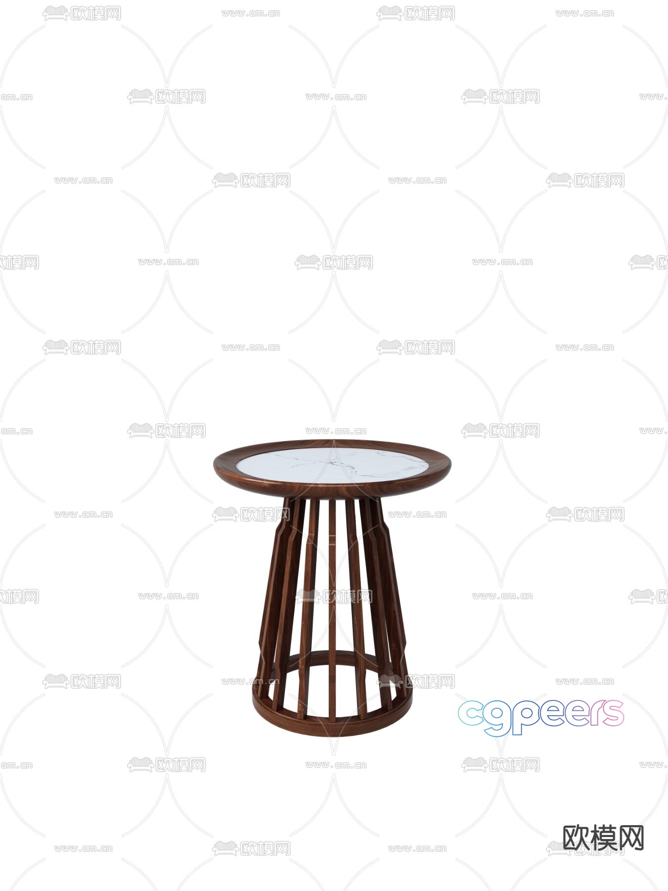 Chinese round table side table side table 3d model Chinese round table side table side table 3d model