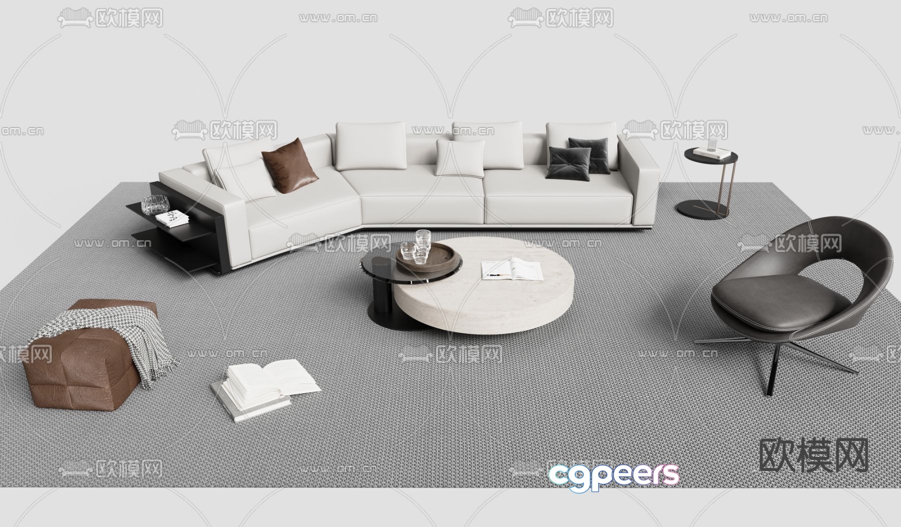 Modular sofa corner sofa 3d model Modular sofa corner sofa 3d model