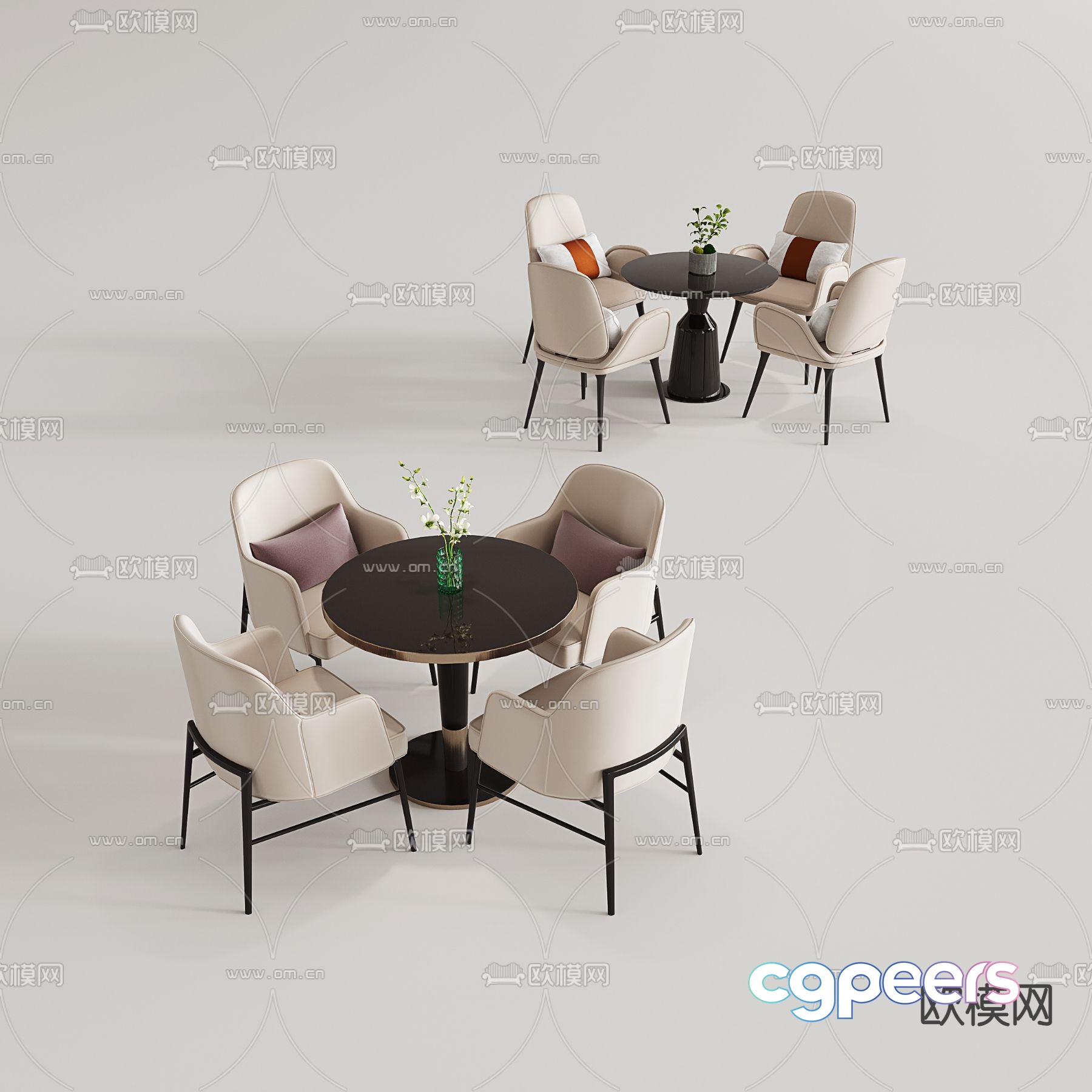 Leisure tables and chairs Negotiation tables and chairs 3d model Leisure tables and chairs Negotiation tables and chairs 3d model