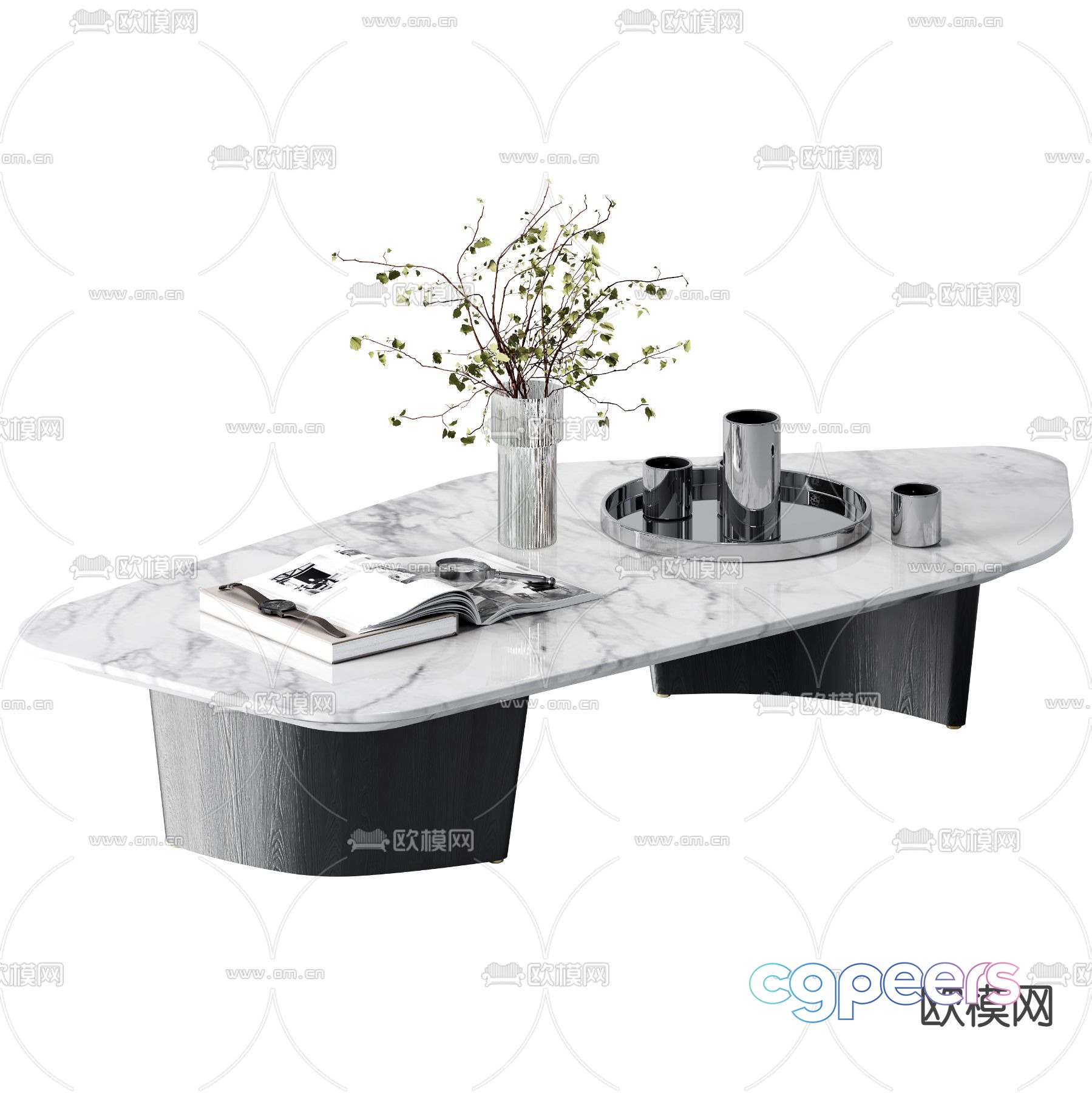 Marble coffee table 3d model Marble coffee table 3d model