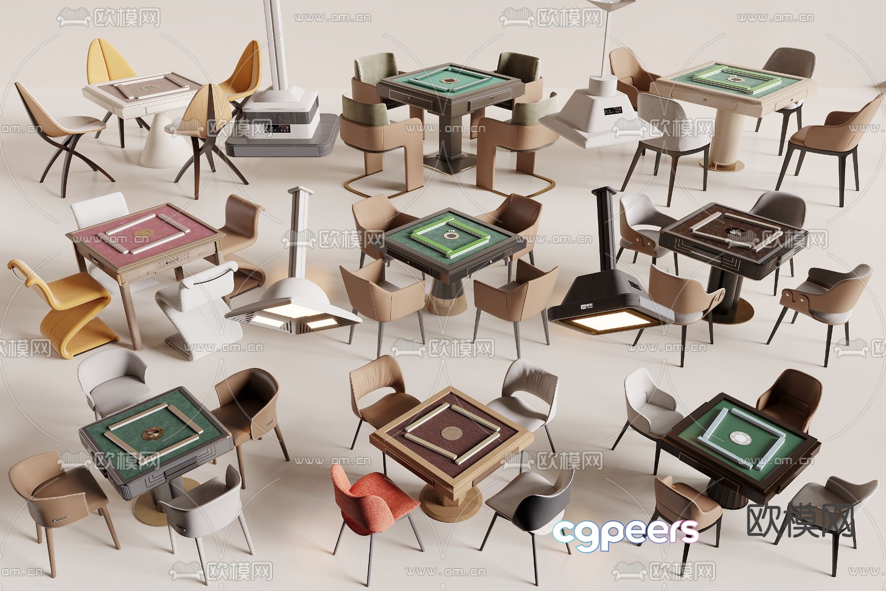 Mahjong table chess table 3d model Mahjong table chess table 3d model