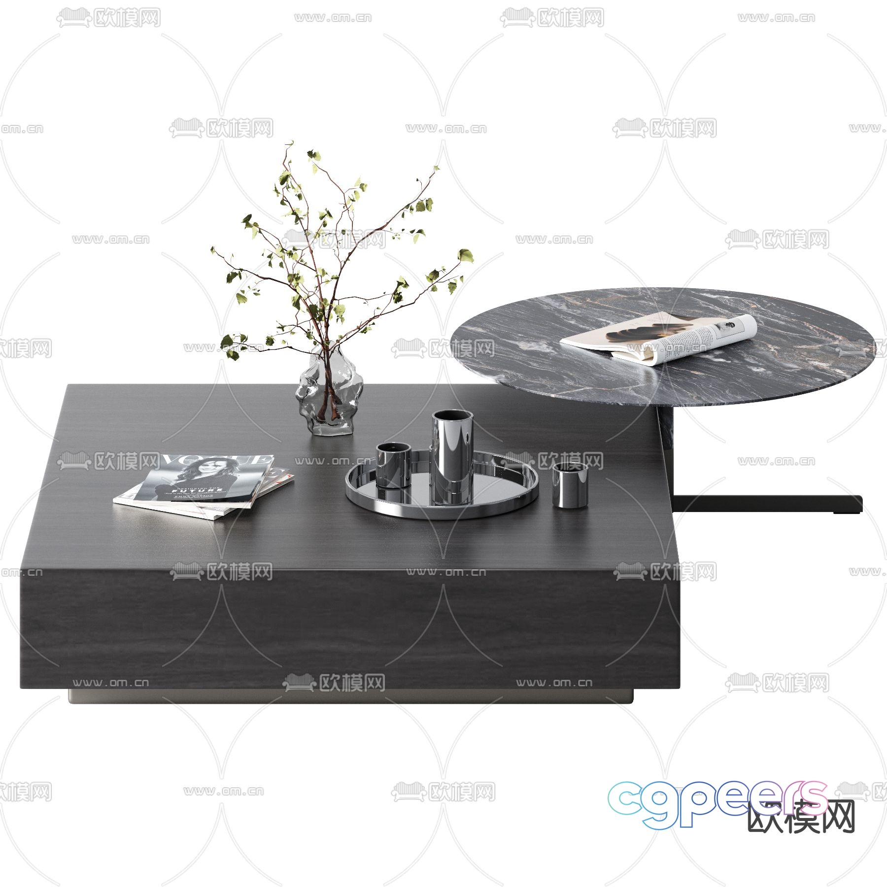 3D model of mother-in-law coffee table 3D model of mother-in-law coffee table