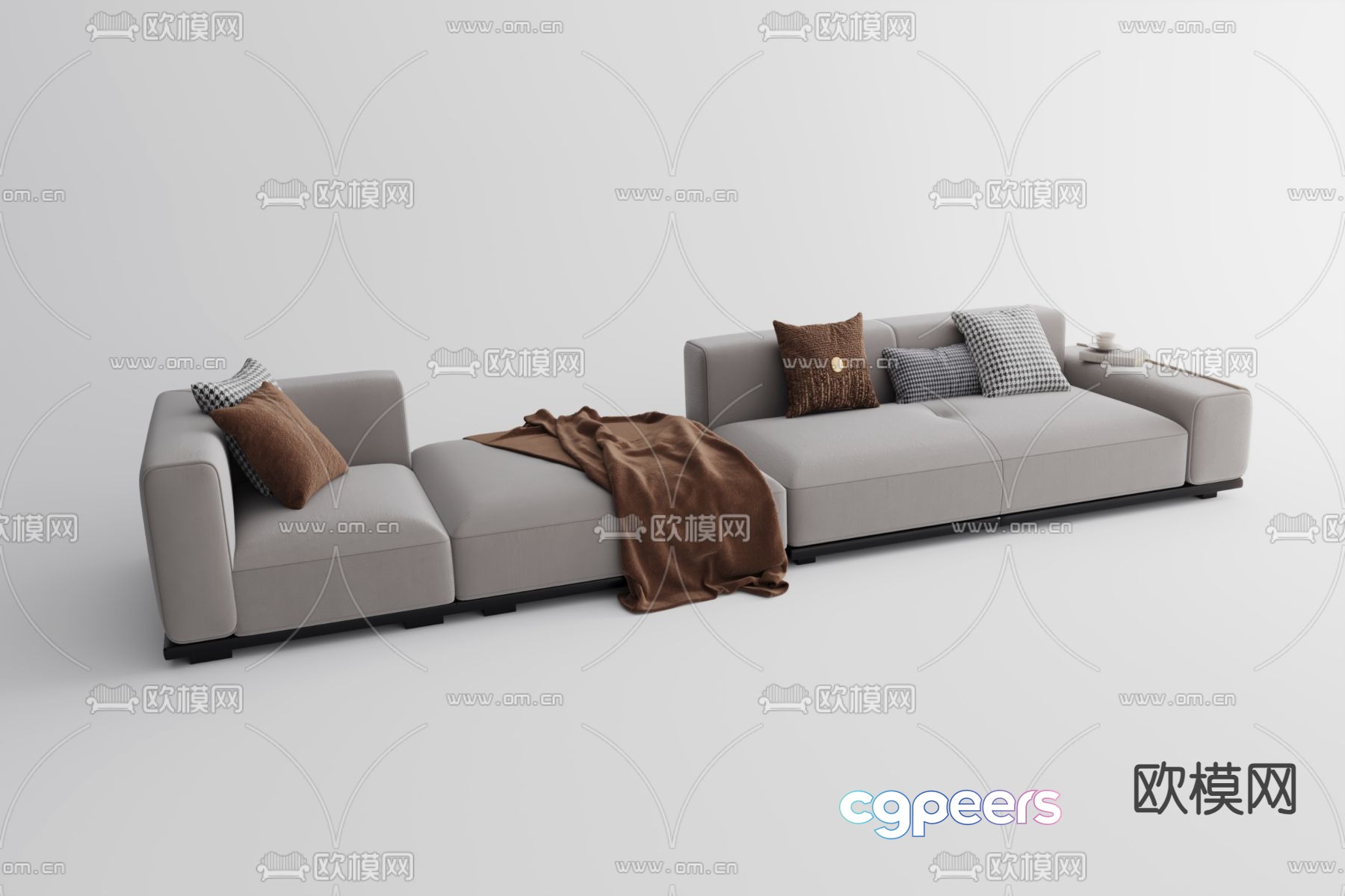 Multi-person sofa soft sofa 3d model Multi-person sofa soft sofa 3d model